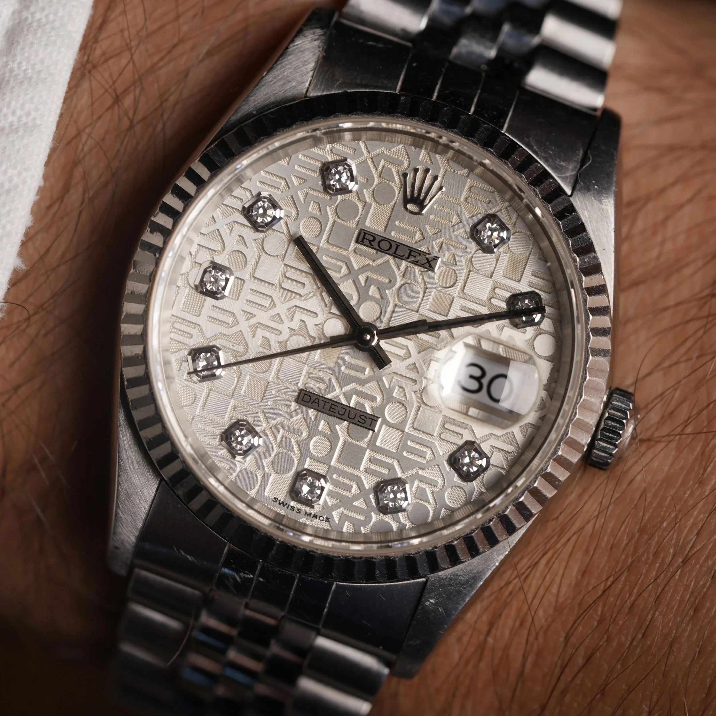 Rolex Datejust Ref. 16234 “Jubilee Diamond Dial” Unpolished