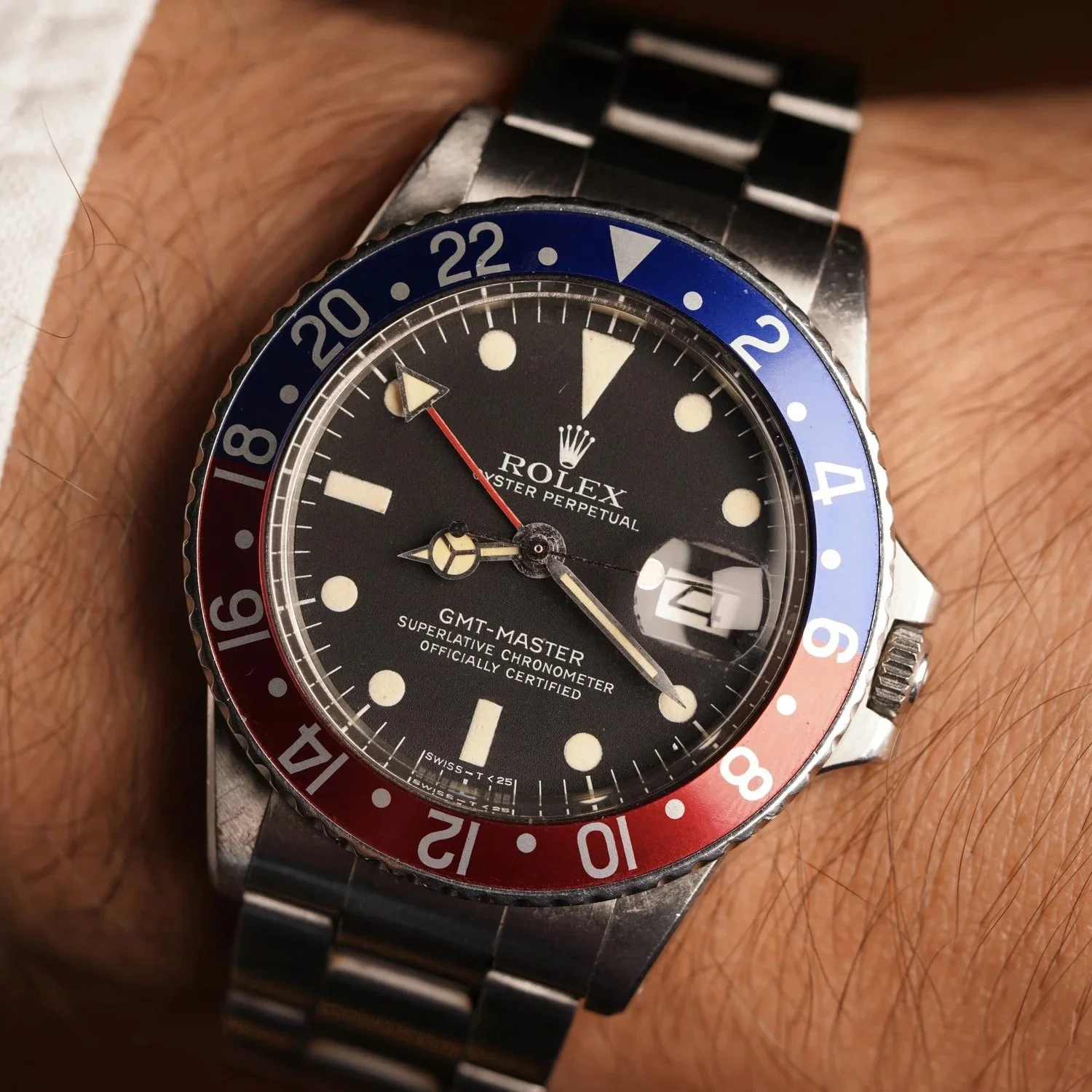 Rolex GMT-Master Ref 1675 Pepsi Unpolished