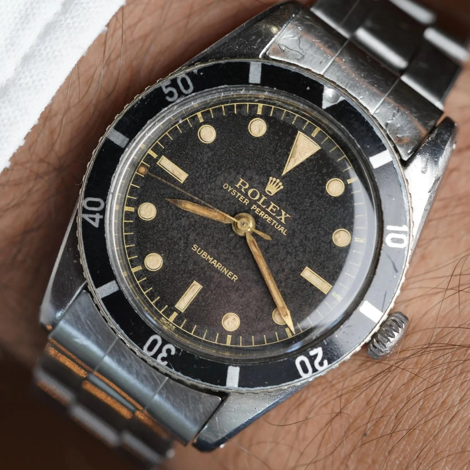 Rolex “Small Crown” Submariner Ref. 6205 Unpolished