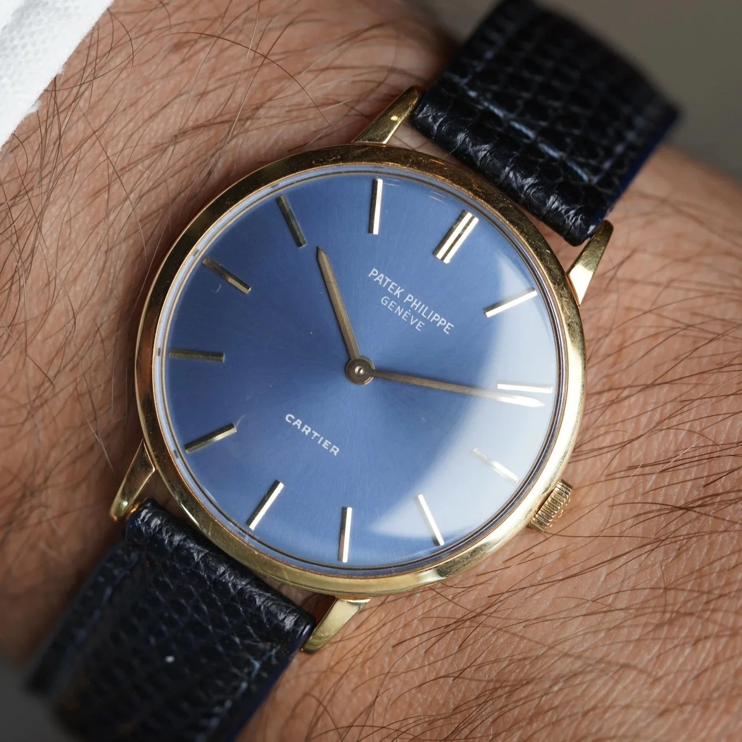 Patek Philippe Retailed by Cartier Reference 3468 in 18K YG w/ Extract Unpolished
