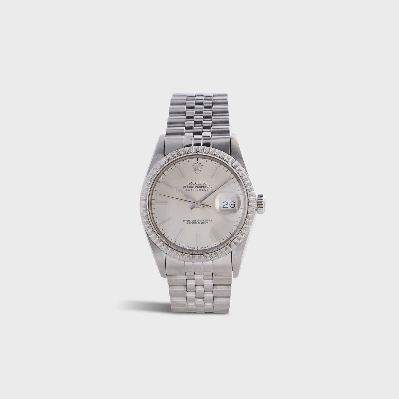 Rolex Datejust Reference 16030 With Silver Dial Unpolished