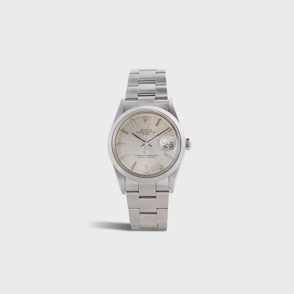 Rolex Silver Dial Date Reference 15000 Unpolished