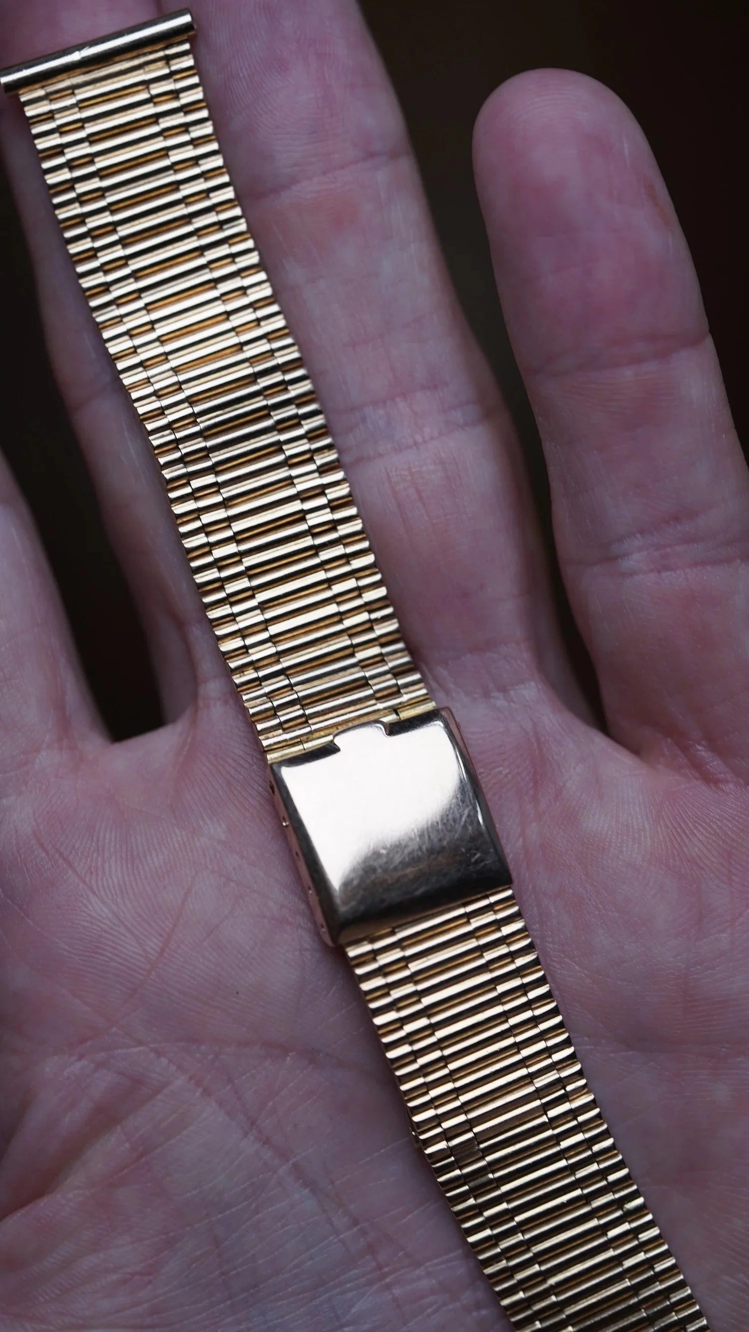 18mm C+B Rolled Link Bracelet in 18k Rose Gold 6 Inches