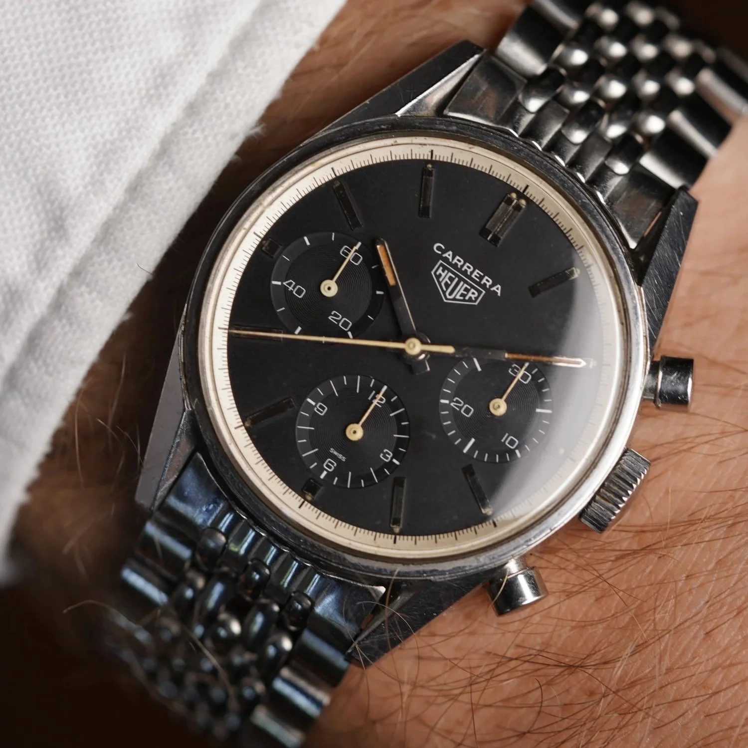 Heuer Carrera Ref. 2447N Unpolished