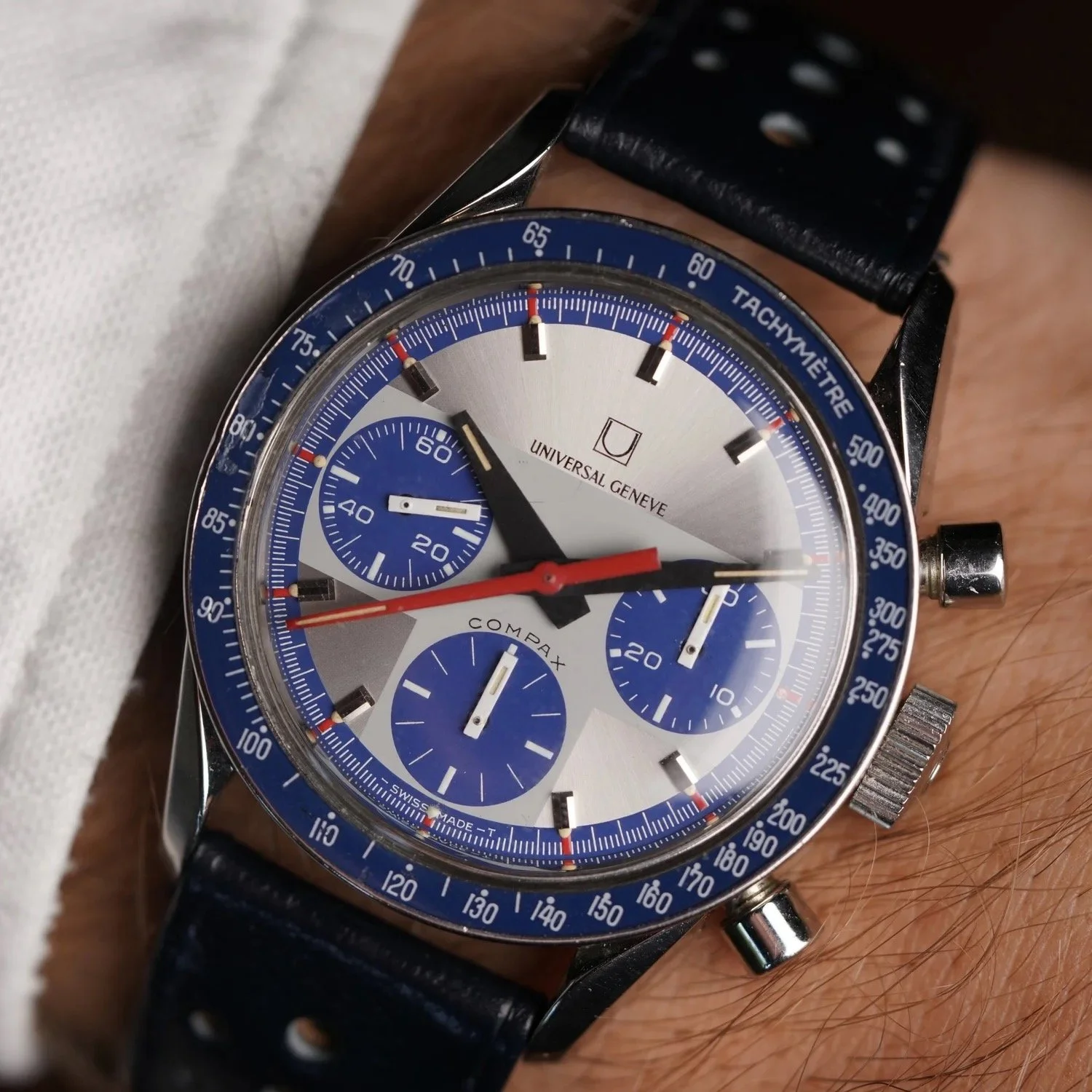 Universal Genève Exotic Dial Compax Reference 885108 