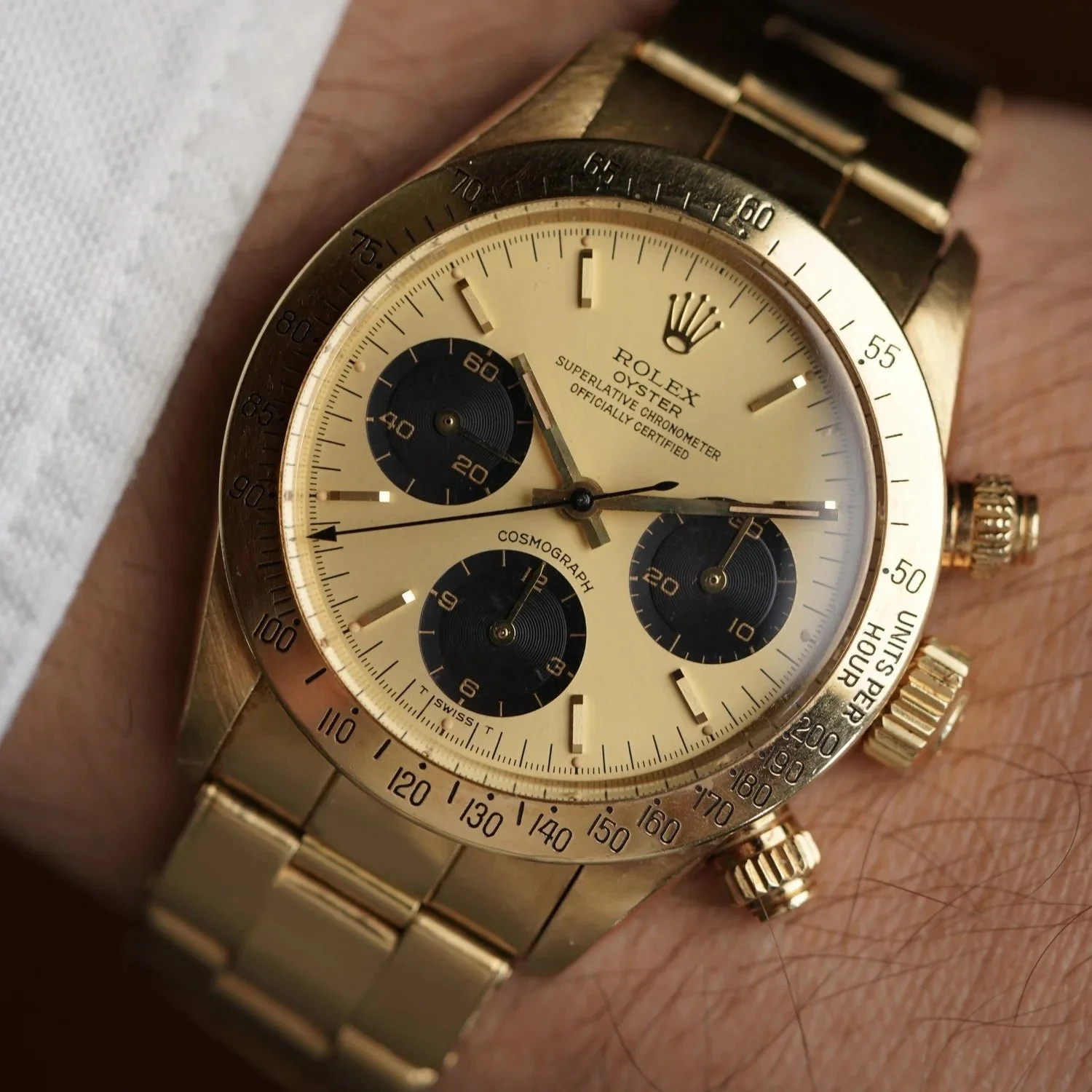 Rolex Daytona Reference 6265 in 18K Yellow Gold Unpolished