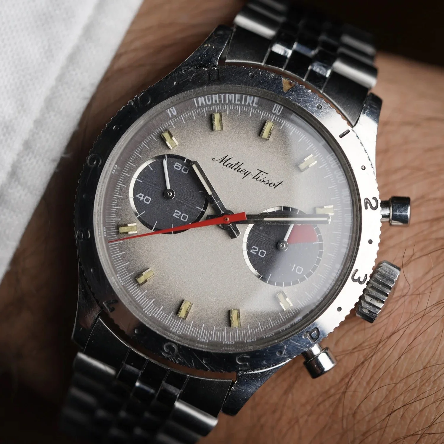 Mathey-Tissot Type XX Case Chronograph Unpolished
