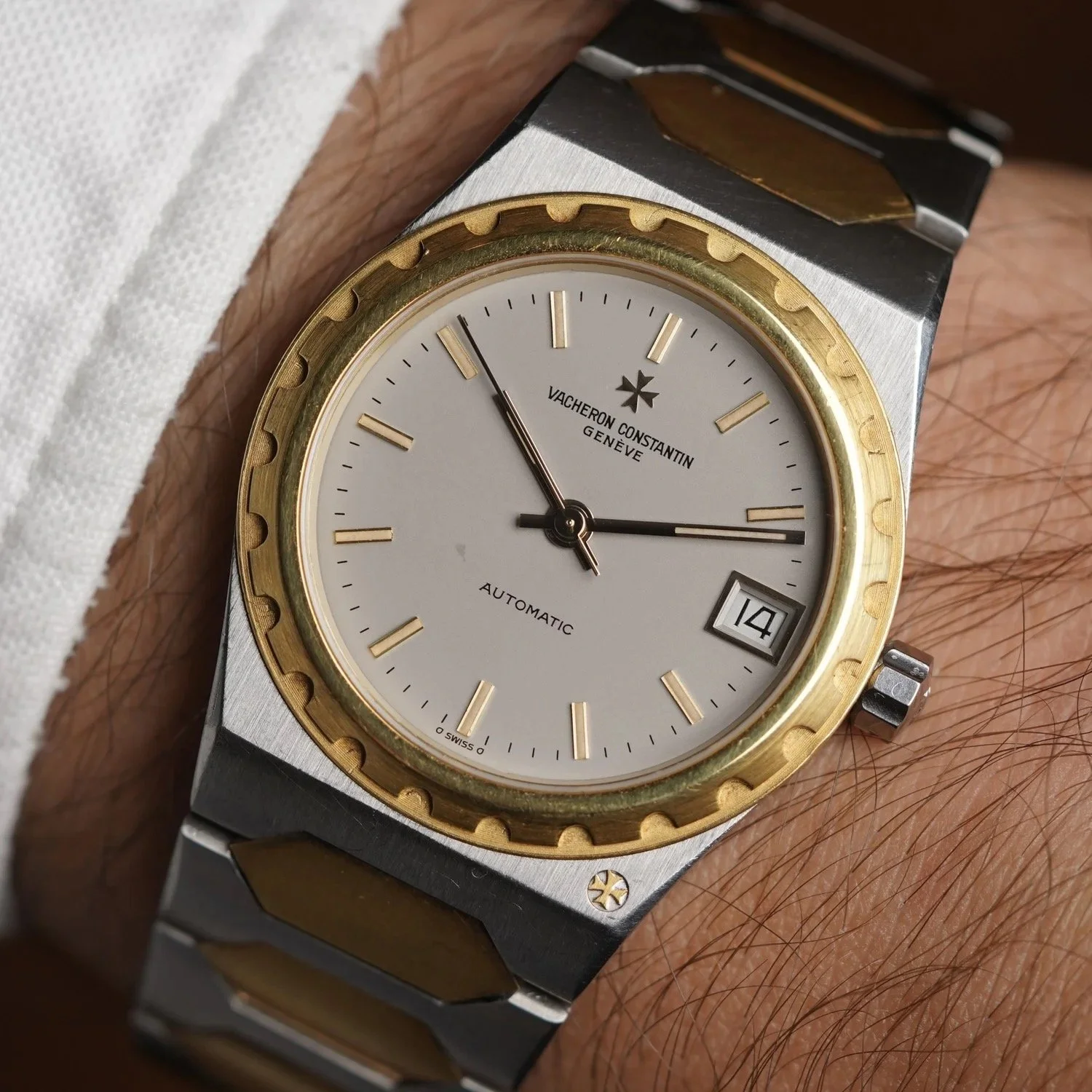 Vacheron Constantin 222 Ref. 46003 in Two Tone w/ Extract &amp; Service Papers Unpolished