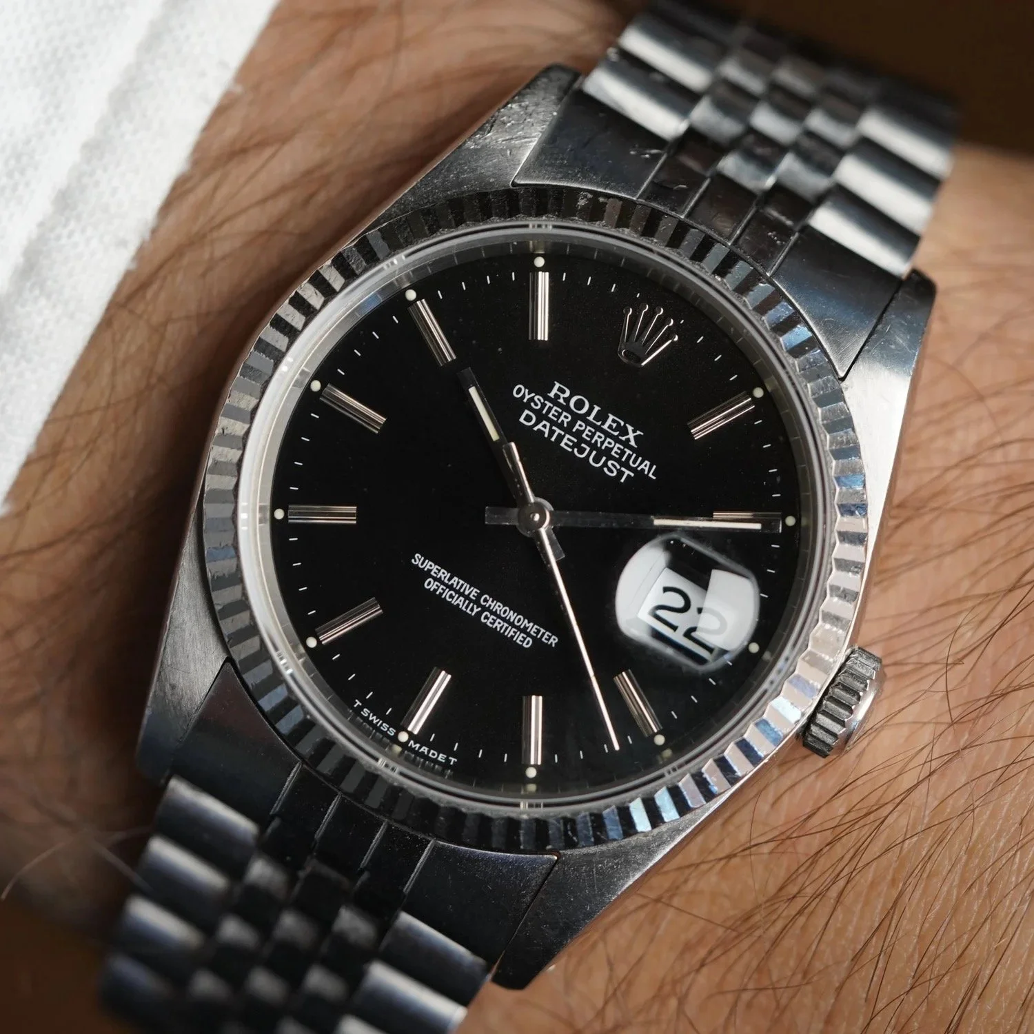 Rolex Datejust Ref. 16234 Black Dial Unpolished