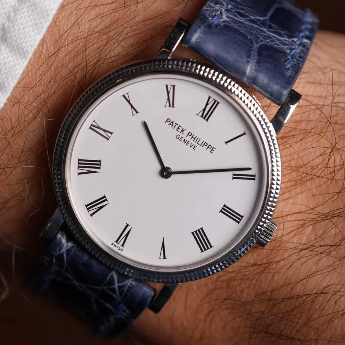Patek Philippe Calatrava Reference 5120G-001 in White Gold Unpolished