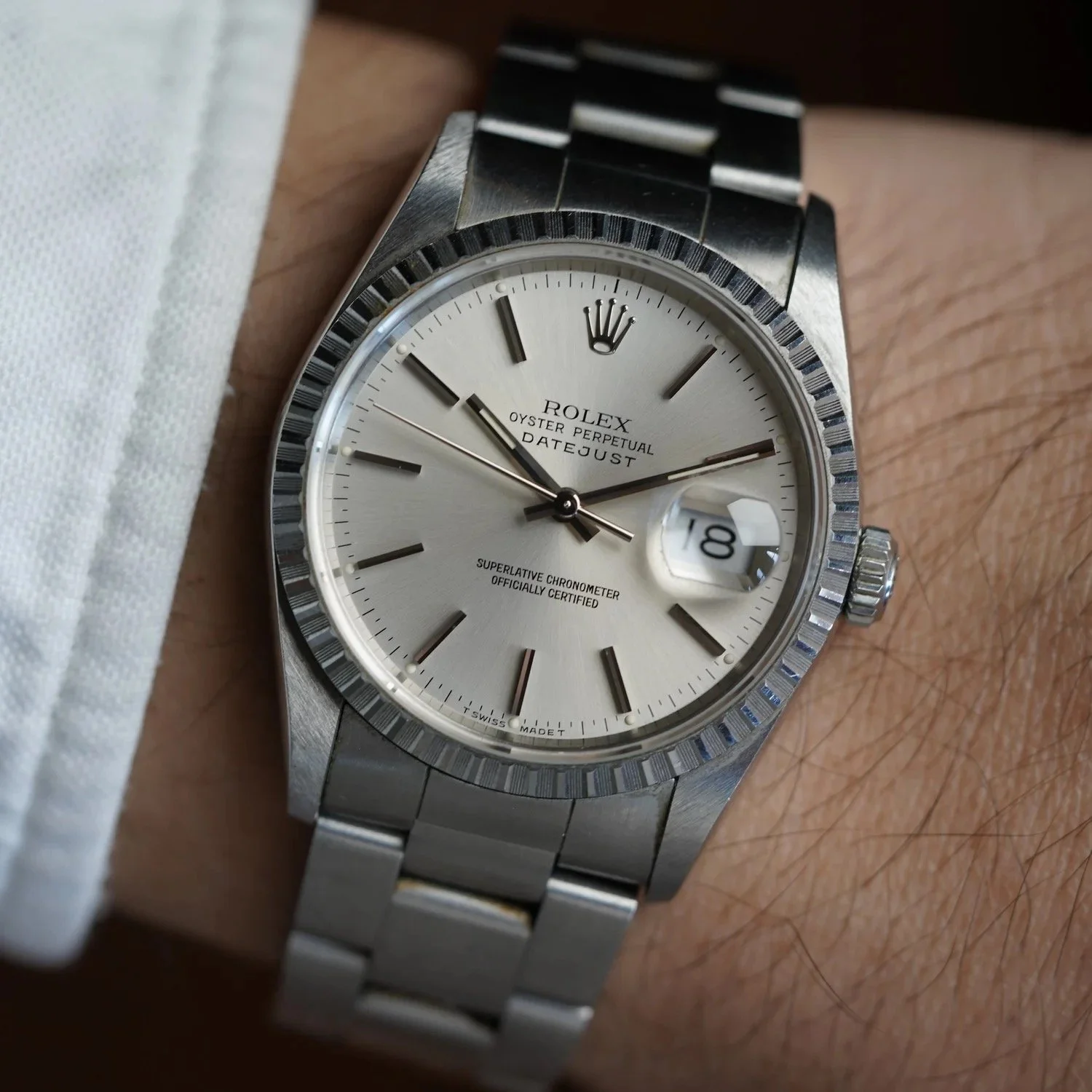 Rolex IBM Datejust 16220 Unpolished w/ Papers &amp; Hangtag