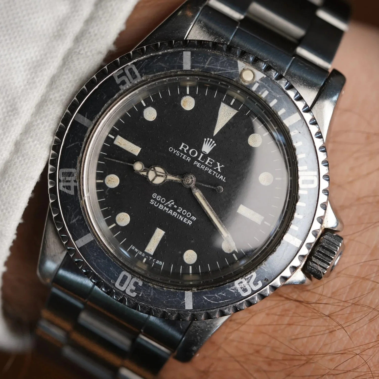 Rolex Submariner Feet First Dial Ref 5513