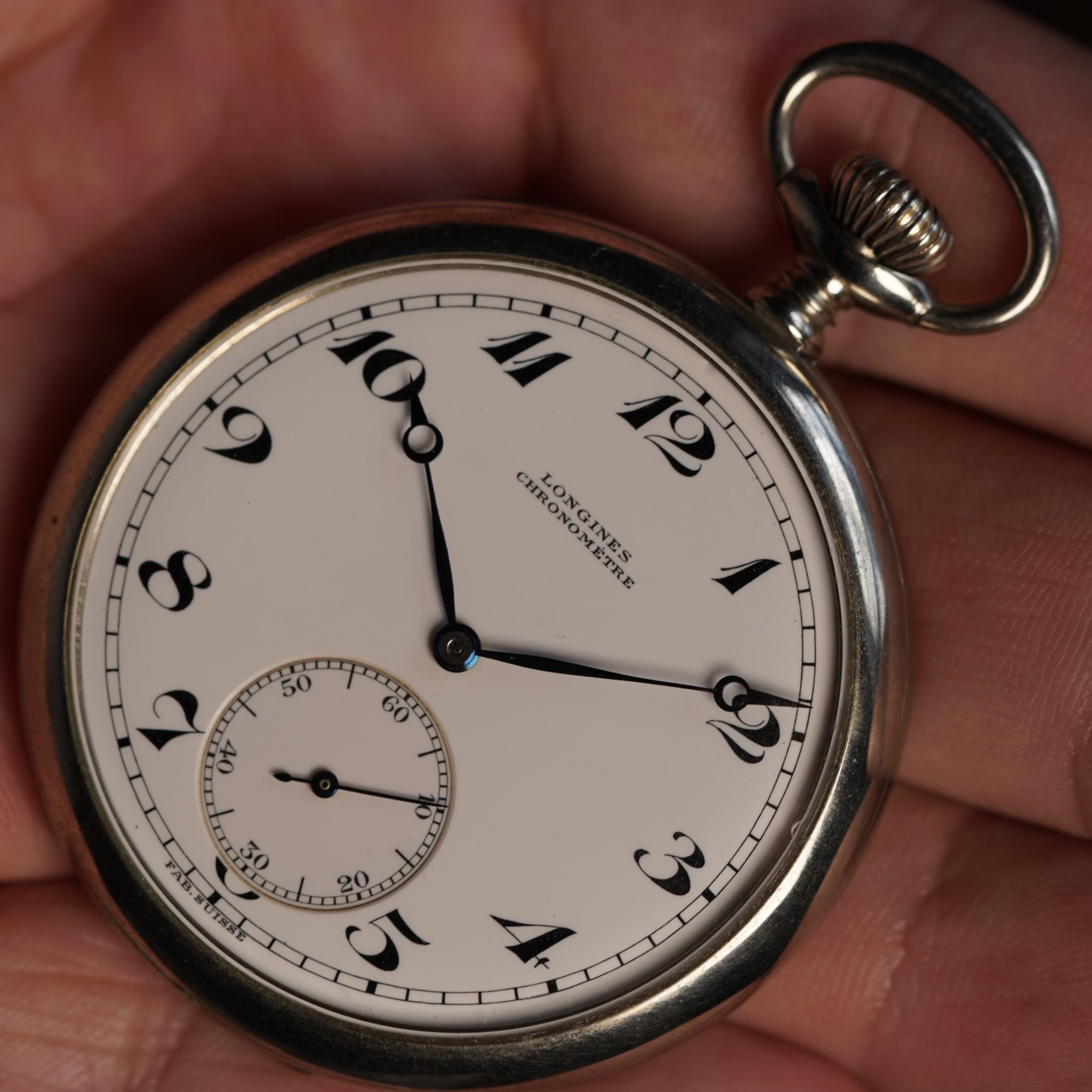 Longines Chronometer Pocket Watch — Wind Vintage