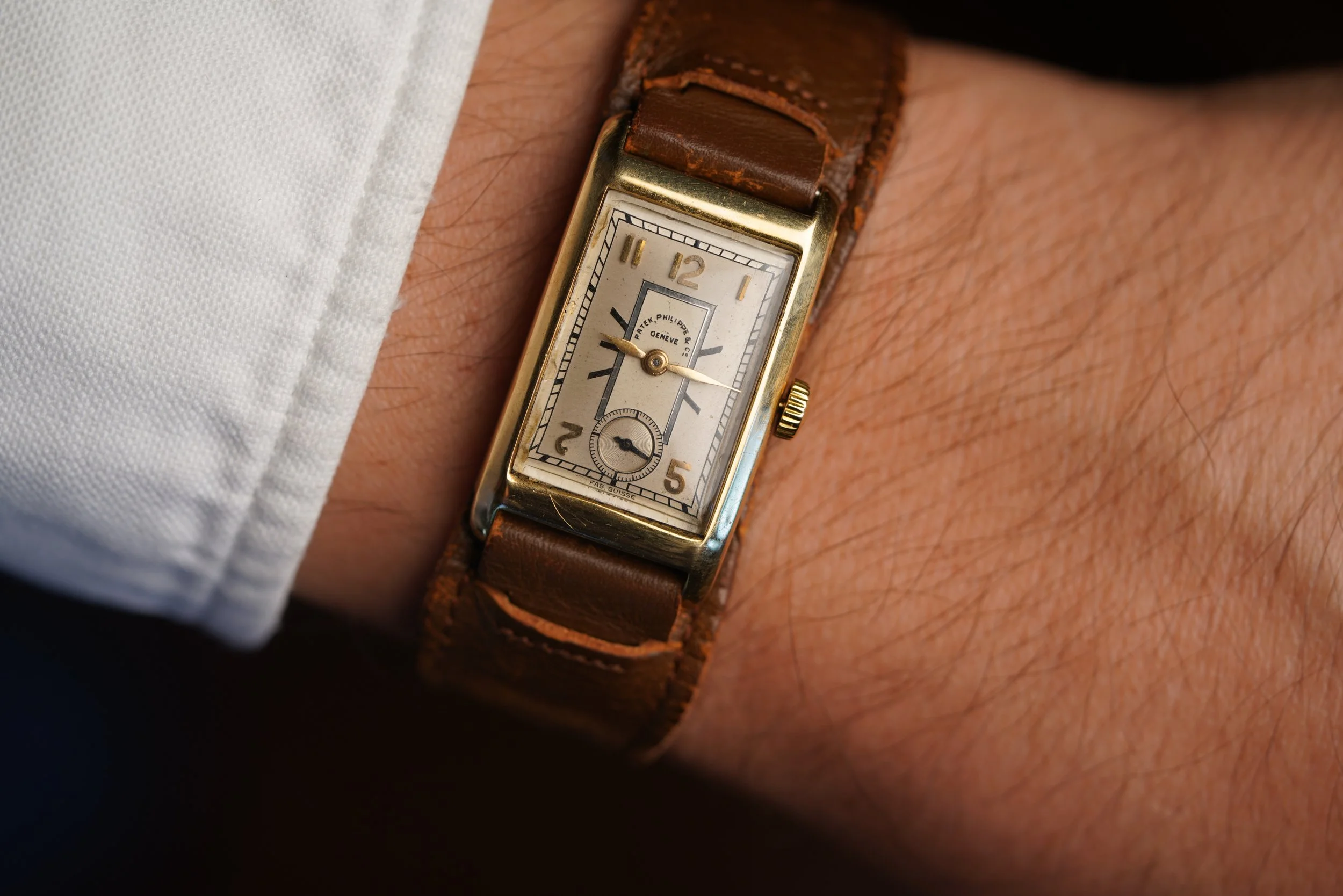 Patek Philippe 404 “World Record Seaplane Flight” in 18K YG