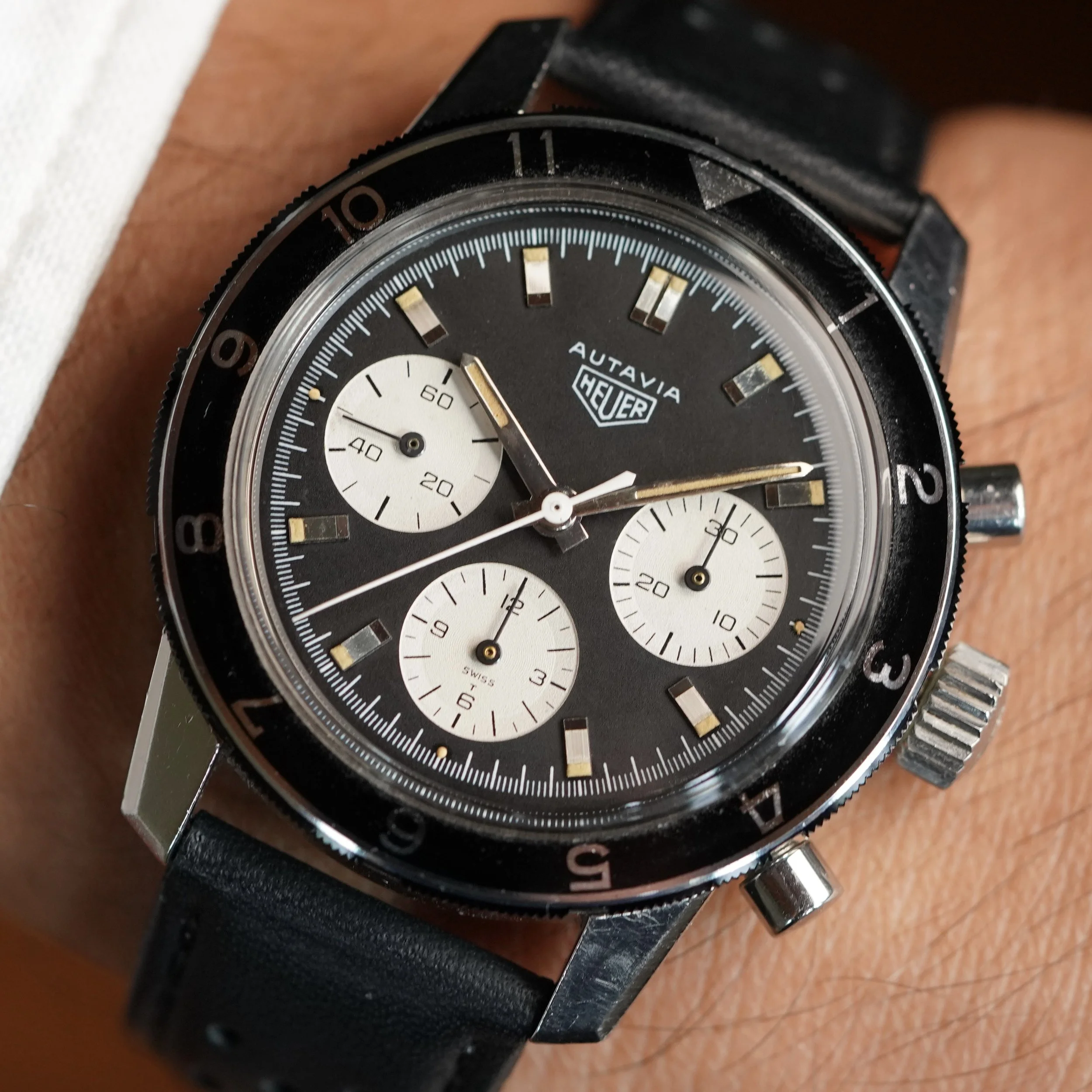 Heuer Autavia Reference 2446C Unpolished with Service Booklet