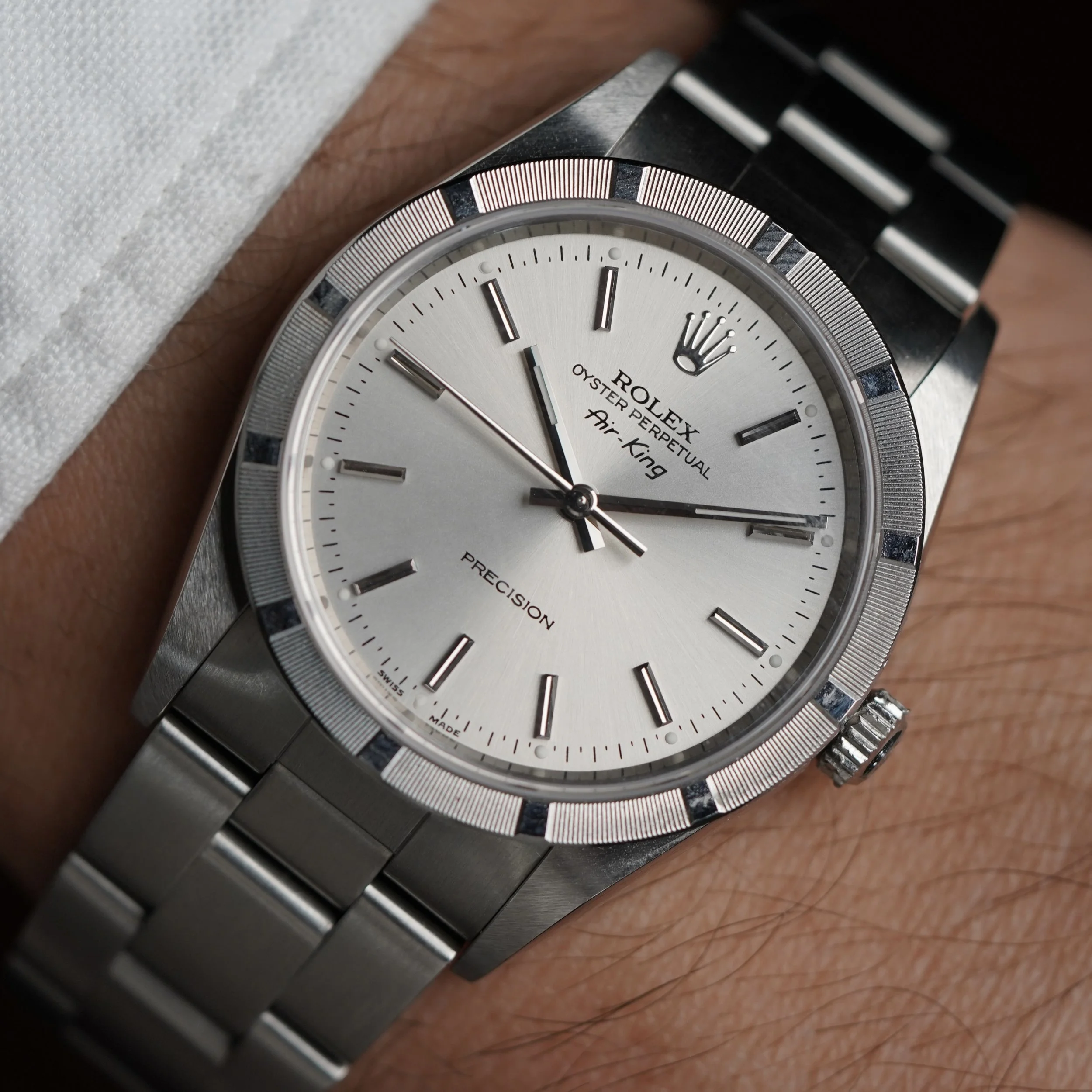 Rolex Air-King Ref 14010 Unpolished w/ Papers &amp; Hangtag