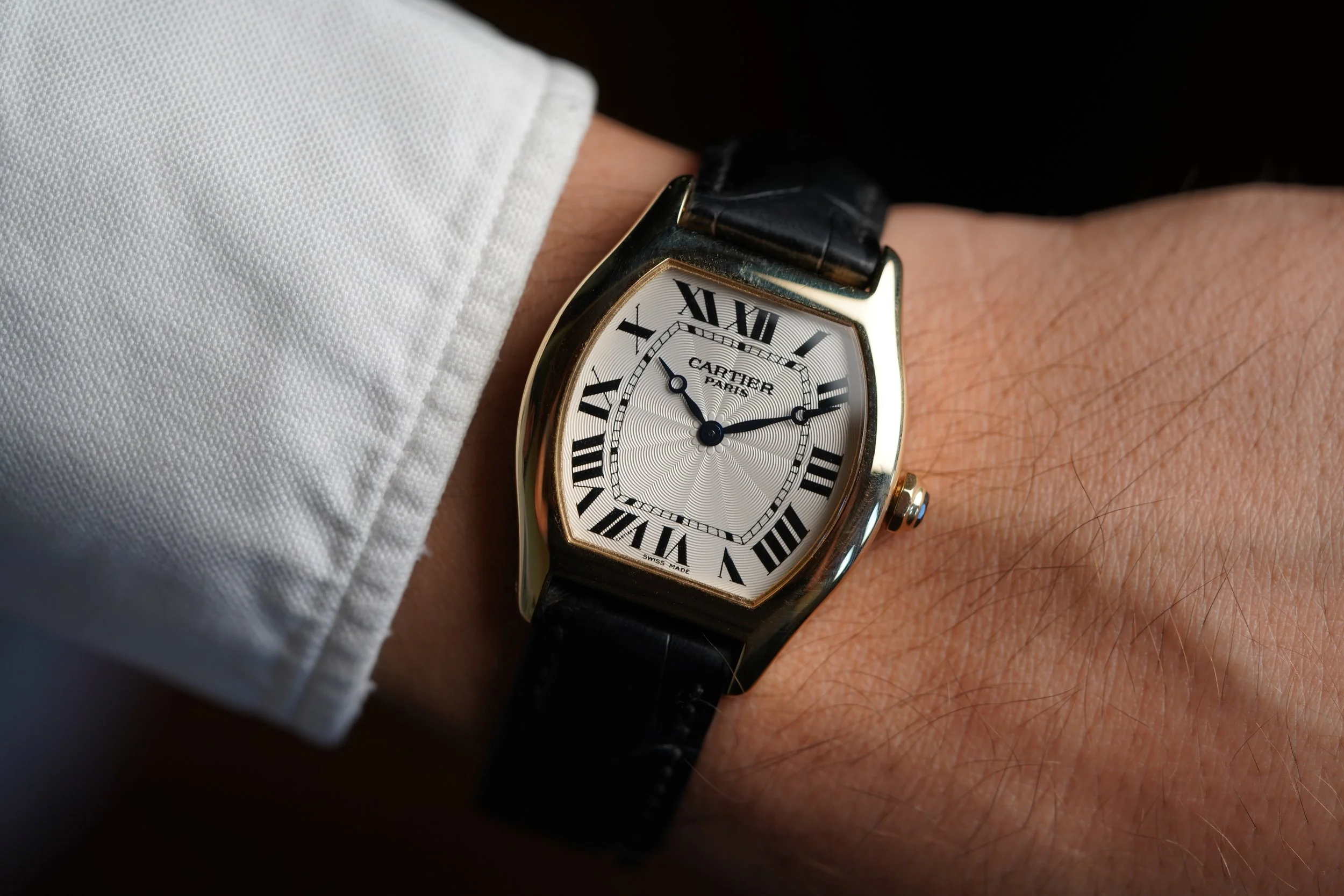 Cartier Tortue Ref. 2496D with Pouch, Service Papers + Receipt — Wind ...