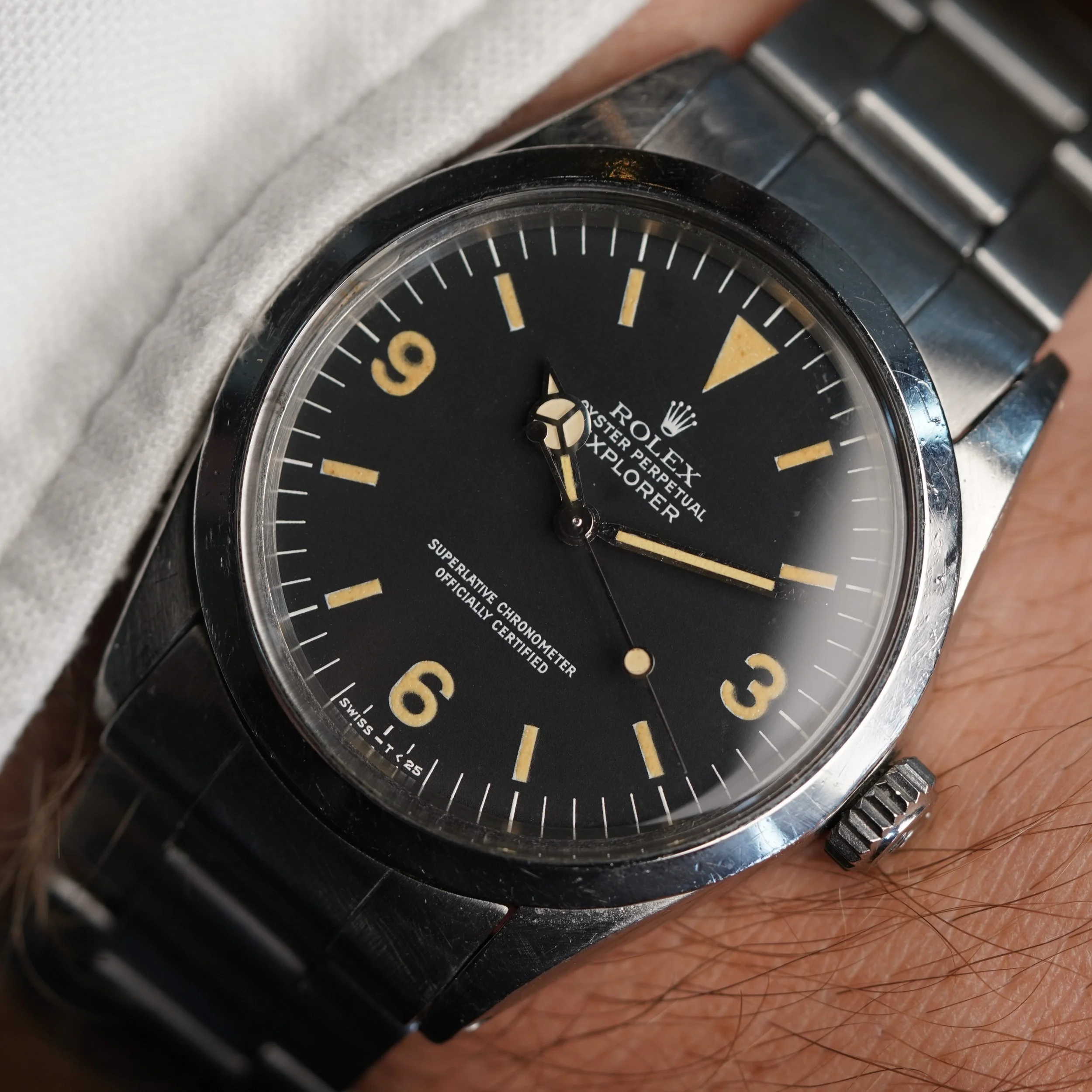 ヴィンテージ　時計ブレスレット Rolex Explorer Reference 1016 On Folded Oyster Bracelet — Wind Vintage