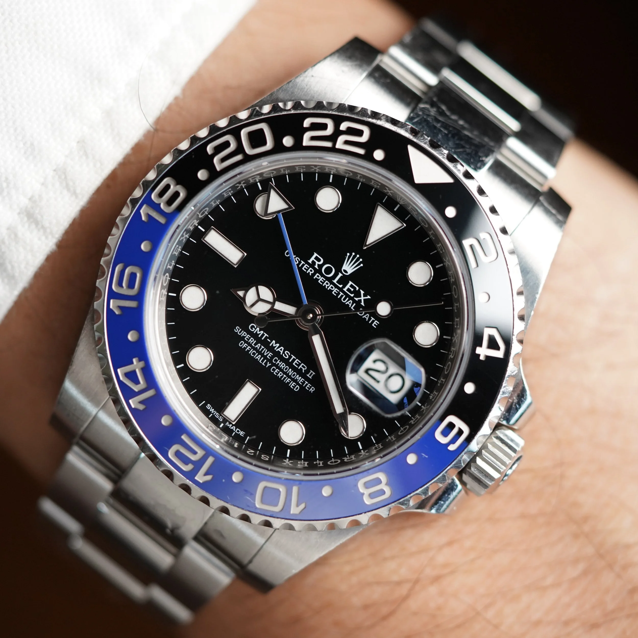 Rolex Batman GMT-Master II Reference 116710BLNR Unpolished Full Set 