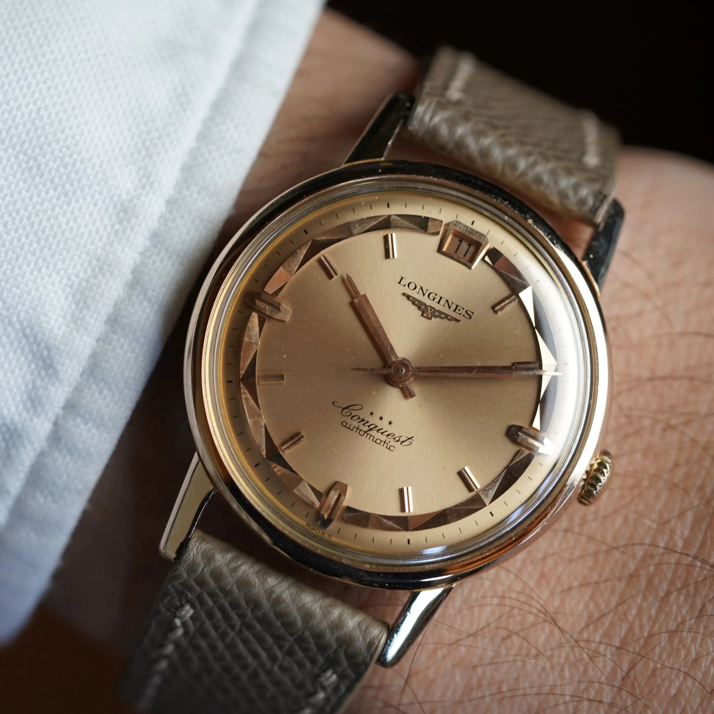 Longines Conquest DeLuxe Reference 9025 in 18k Rose 