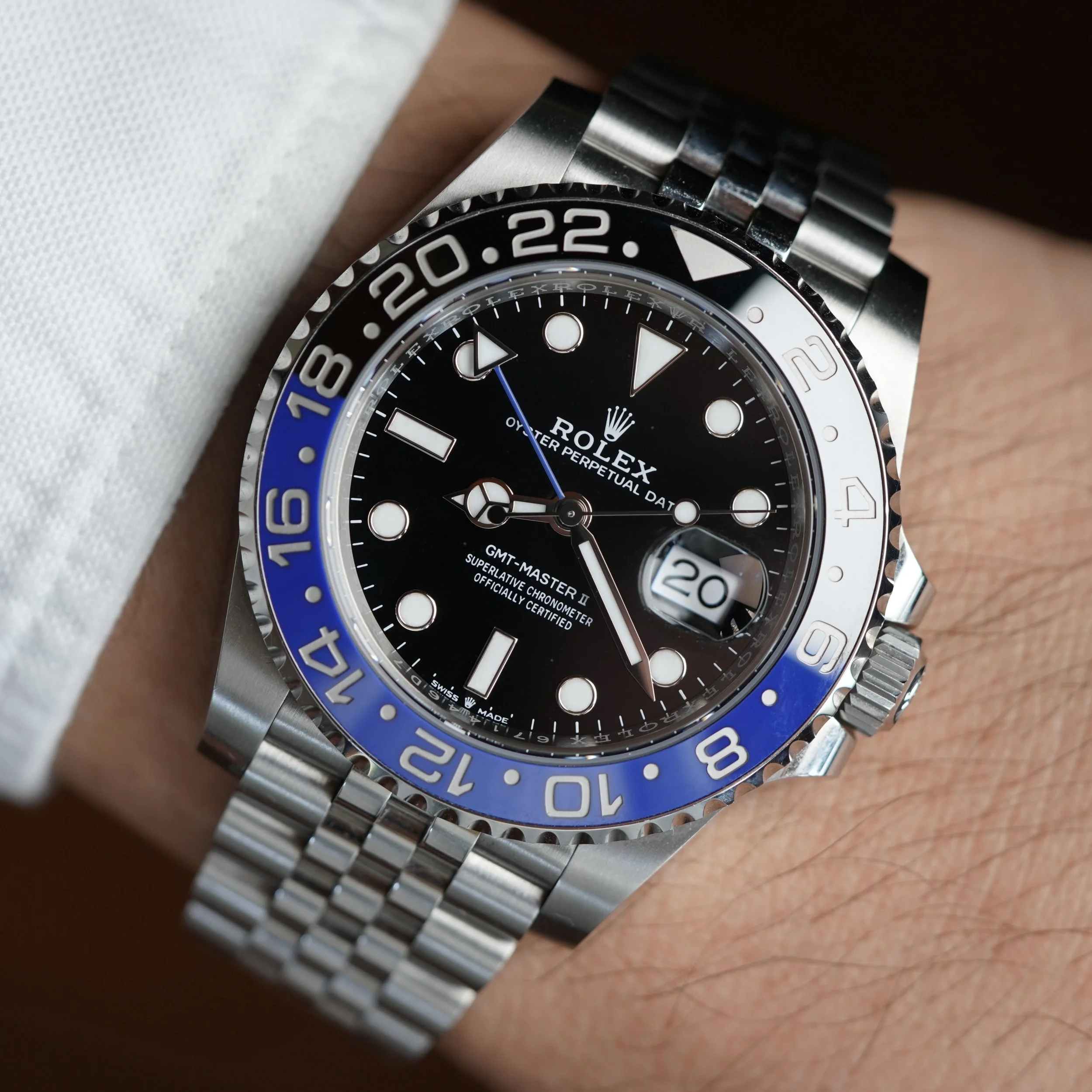 Rolex Batgirl GMT-Master II Reference 126710BLNR Full Set Unpolished
