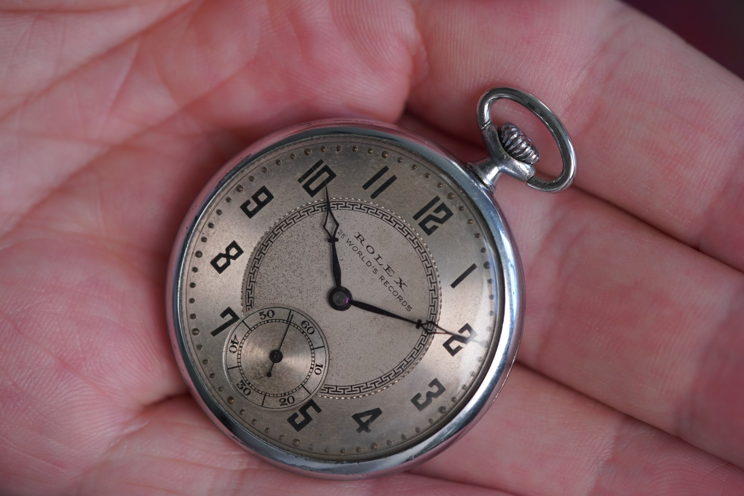 Rolex Pocket Watch 25 World's Records Reference 2199 — Wind Vintage