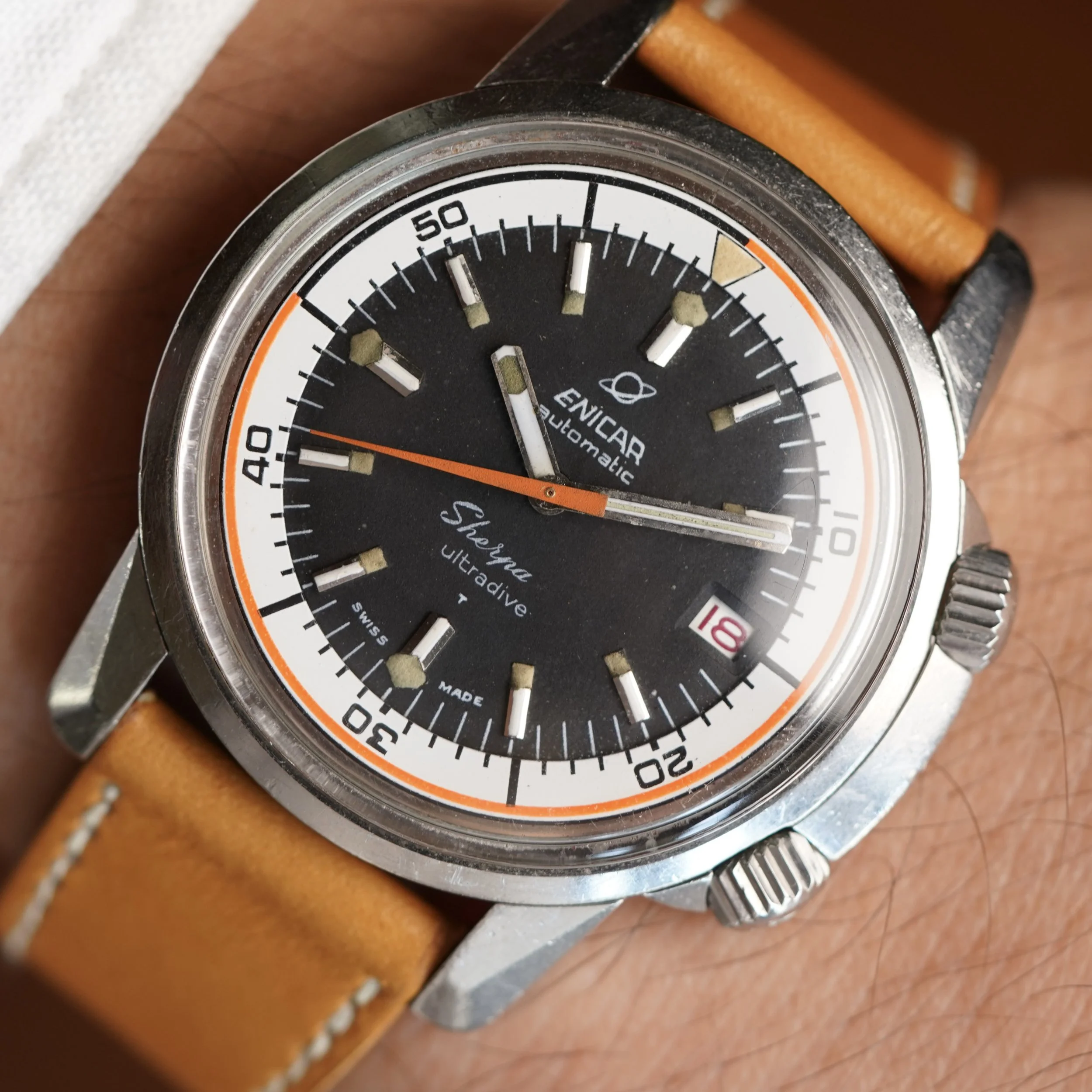 Enicar Sherpa Ultradive Reference 144/35/03 Unpolished