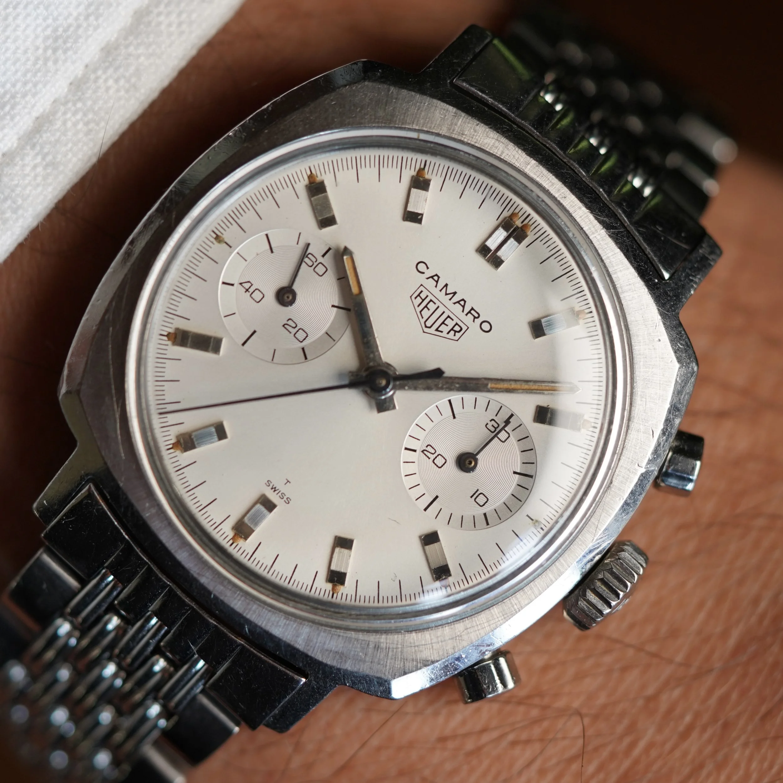 Heuer Camaro Ref. 73343S on Bracelet Unpolished