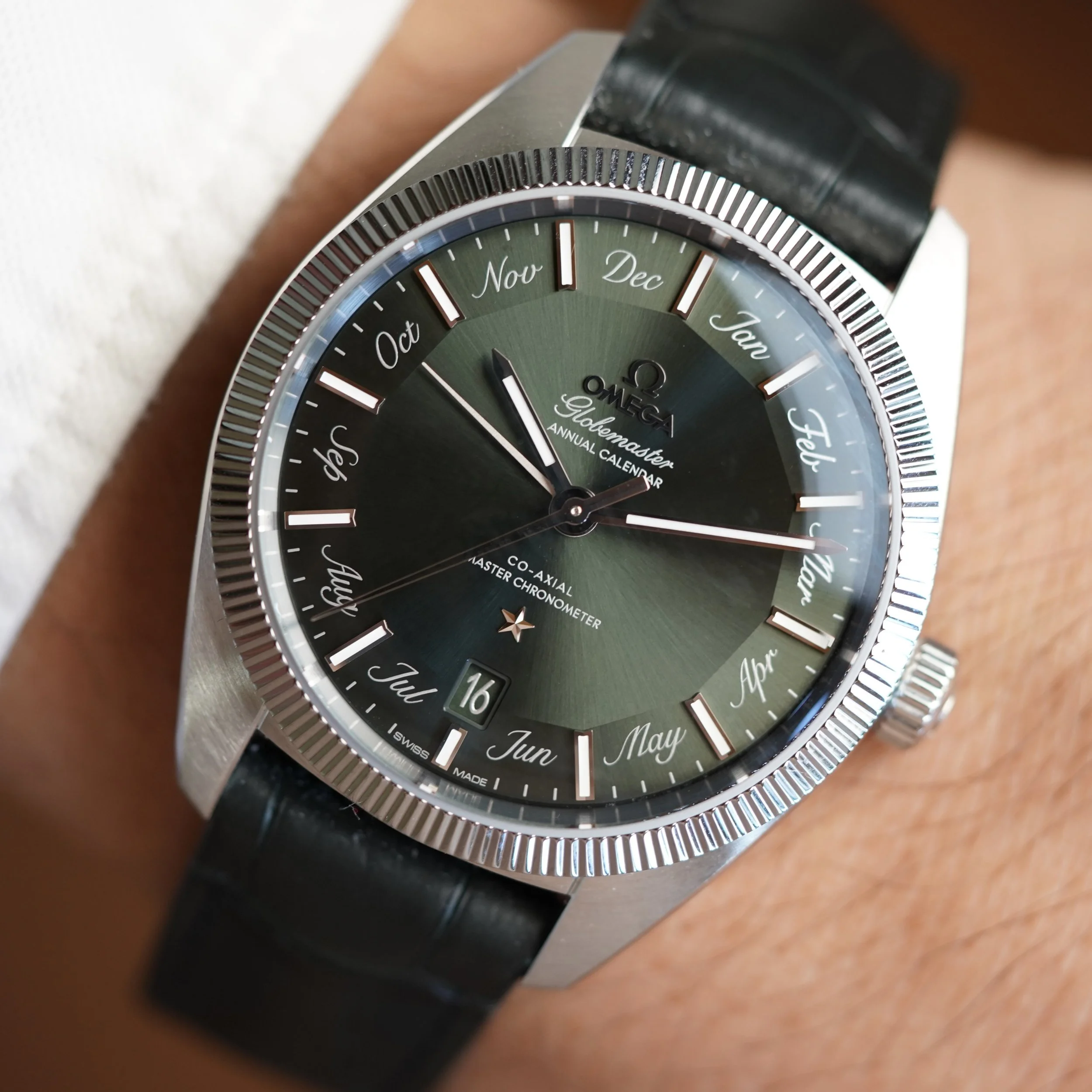 OMEGA Globemaster Green Dial Ref. 130.33.41.22.10.0 Full Set