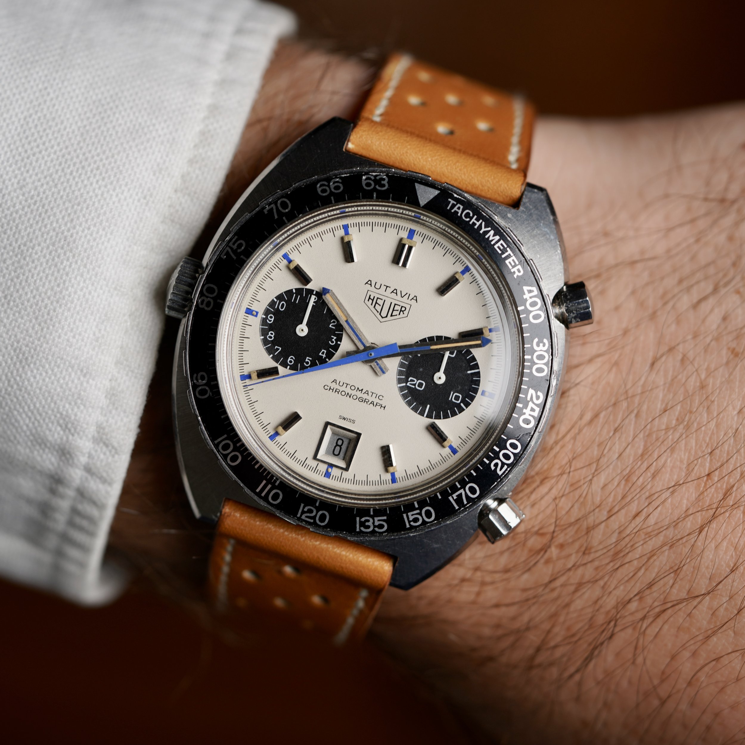 Heuer Autavia Jo Siffert Mk 6 Ref 1163T Unpolished — Wind Vintage