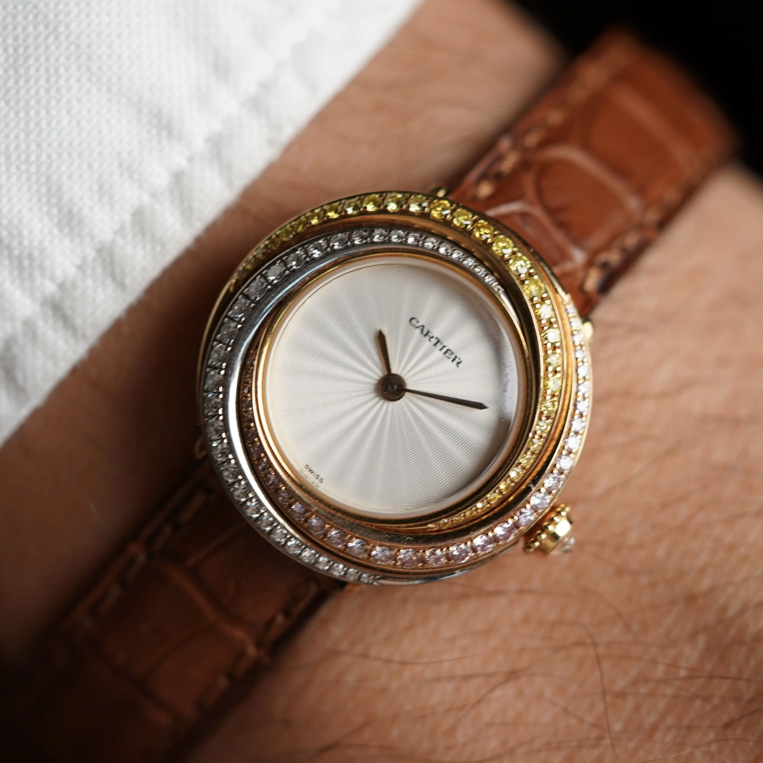 Cartier Trinity Ring Wristwatch in 18K WG, RG &amp; YG