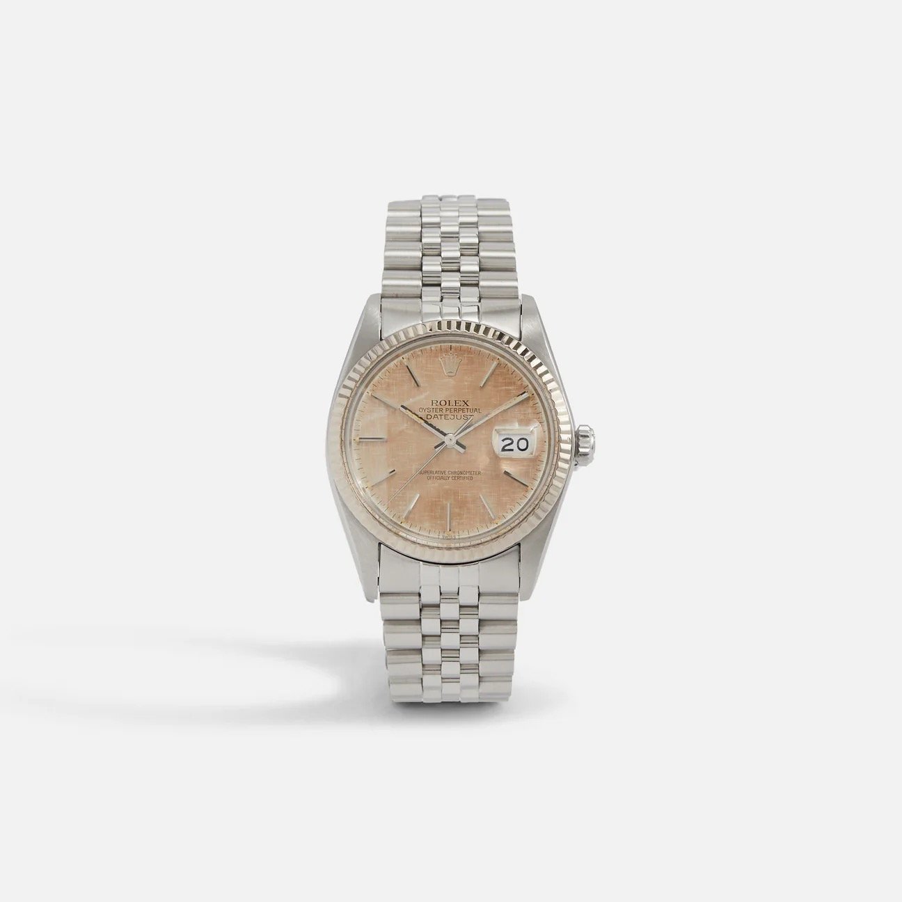 Rolex Datejust Reference 16014 Linen Patina Dial Unpolished