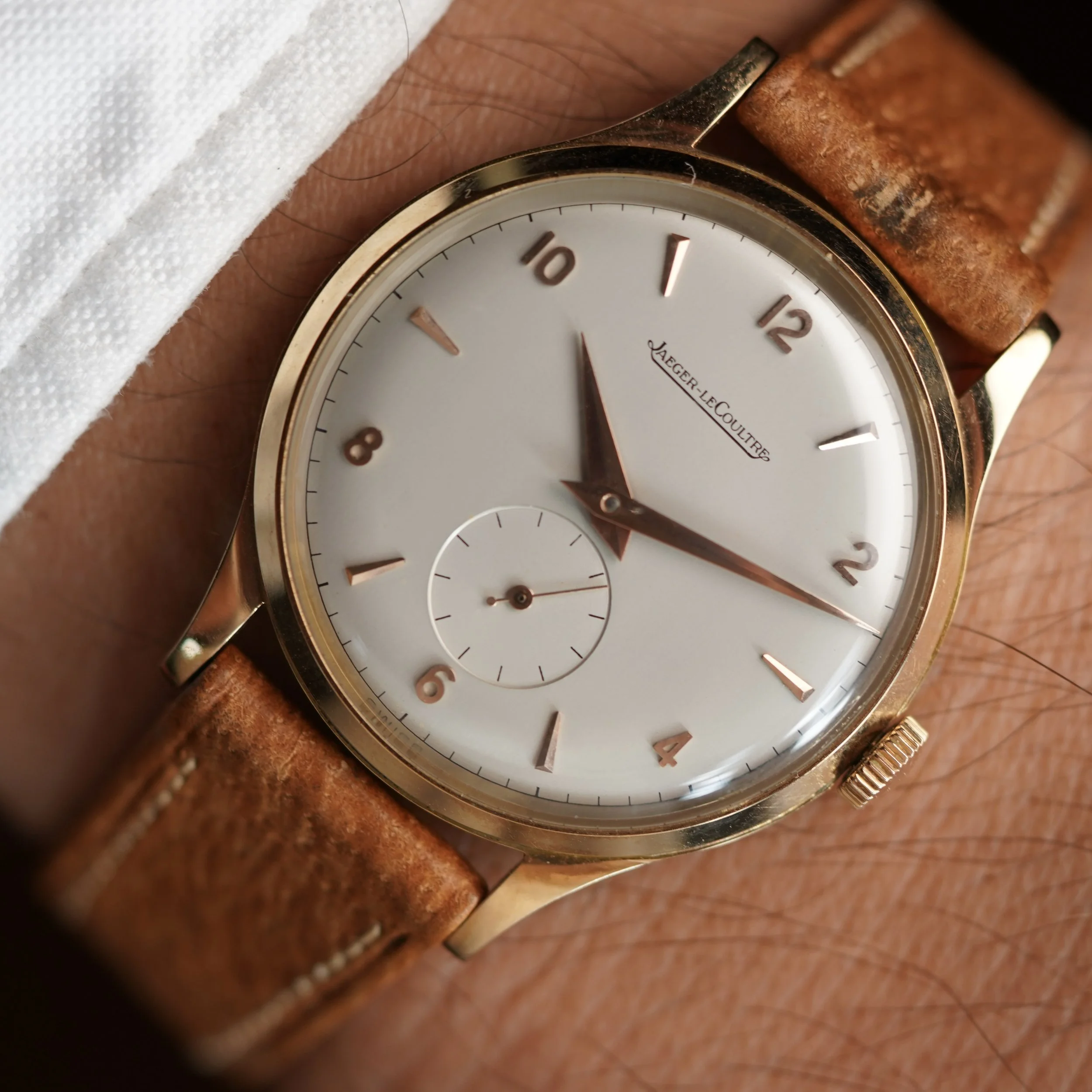 Jaeger-LeCoultre Time Only Model in 18K RG NOS