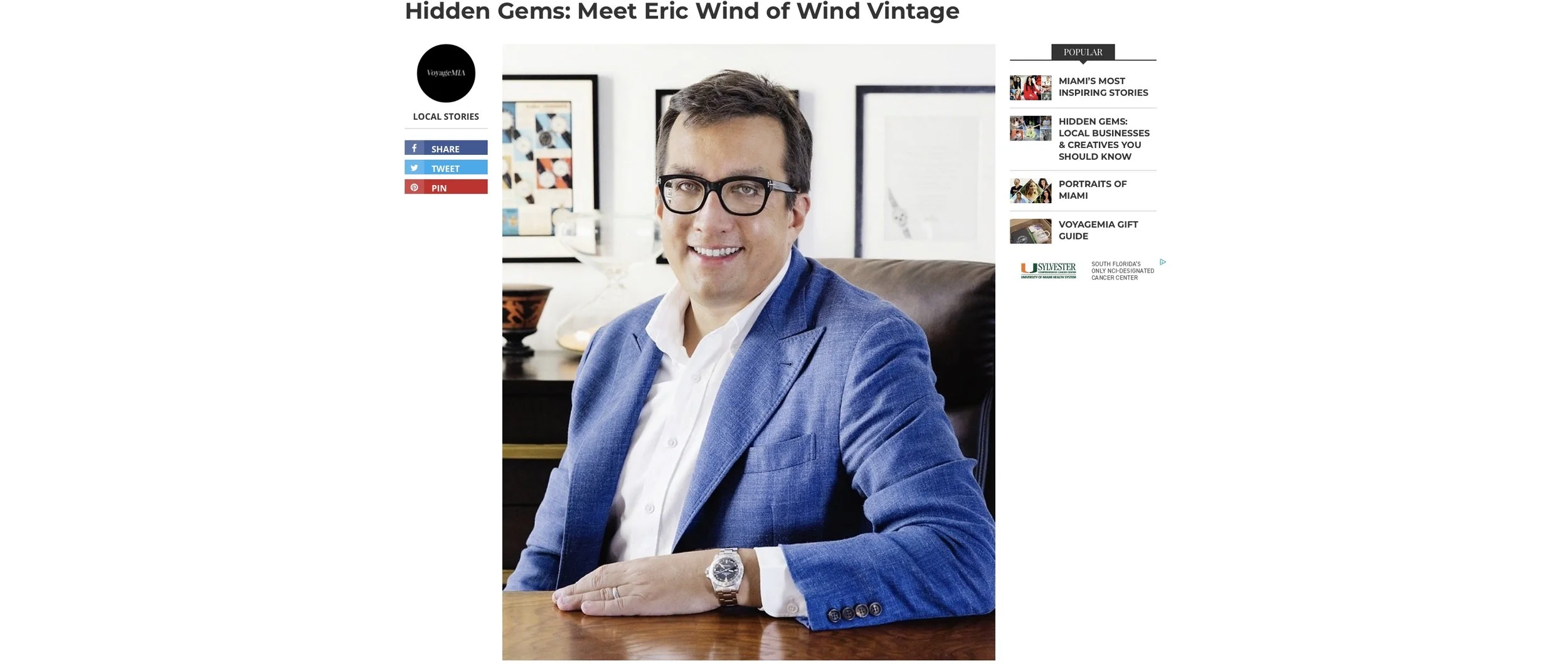 Voyage MIA: Interview with Eric Wind of Wind Vintage
