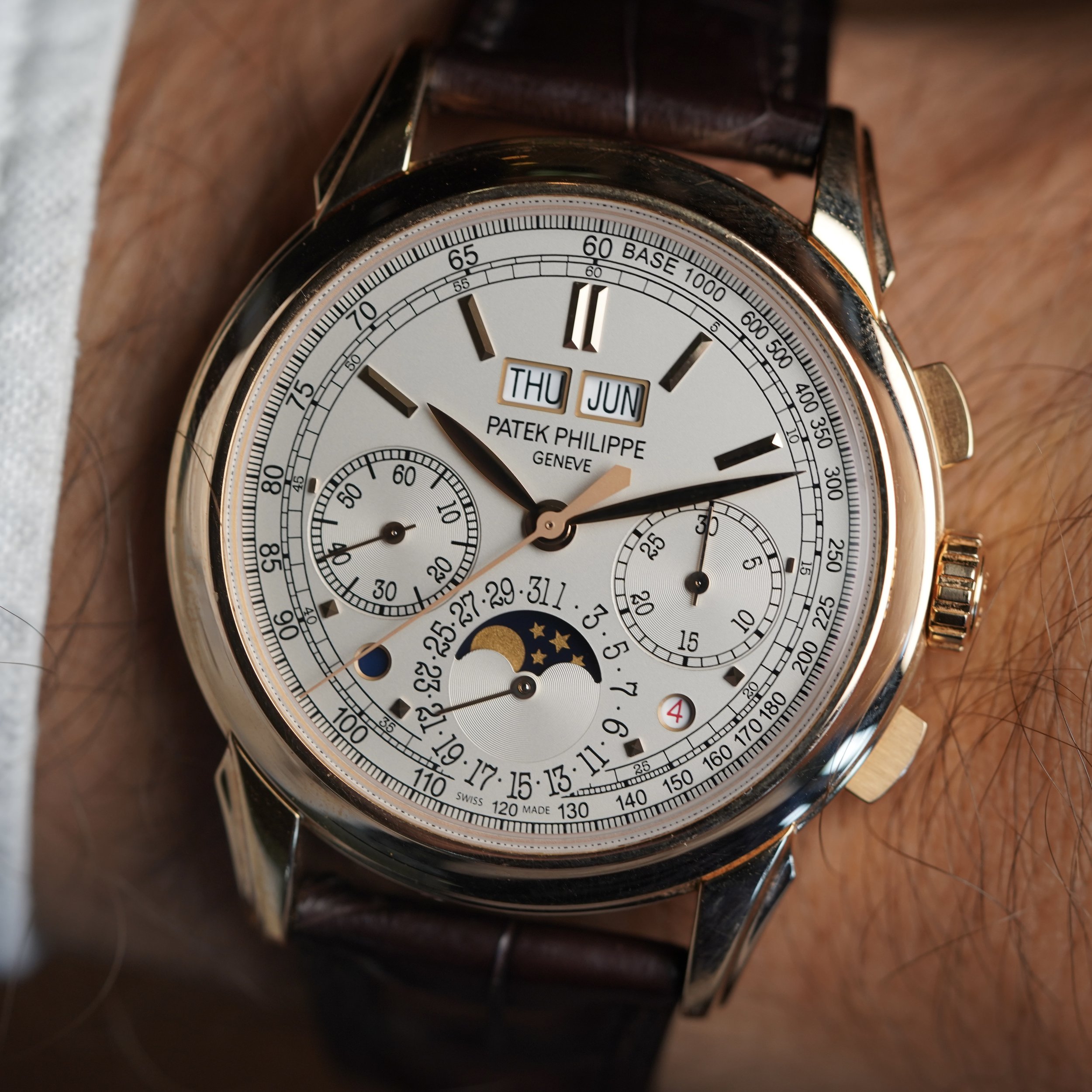 Patek Philippe Reference 5270R in 18k RG Unpolished w/ Box — Wind