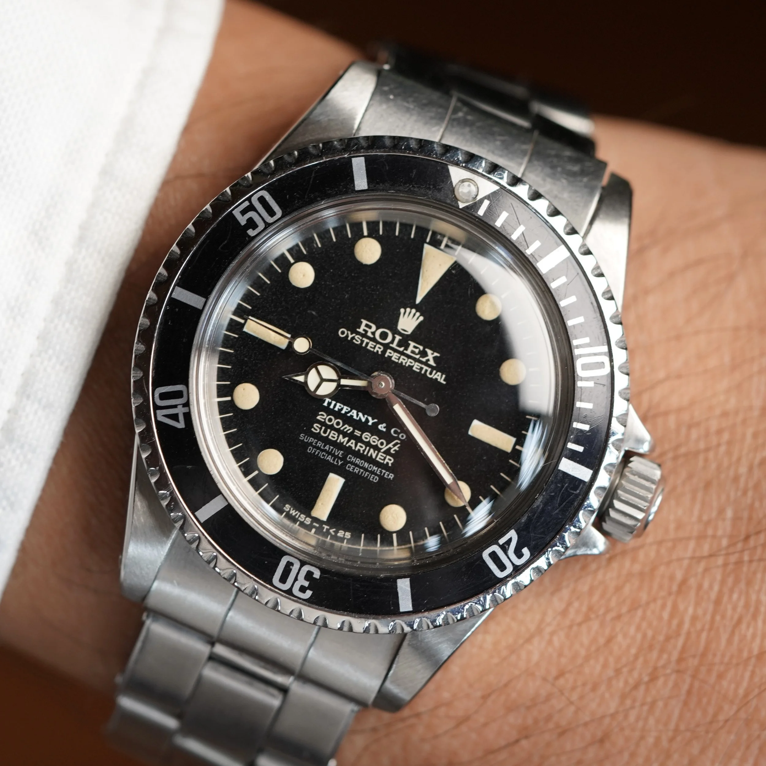 Rolex Submariner Tiffany & Co. Gilt Dial Reference 5512