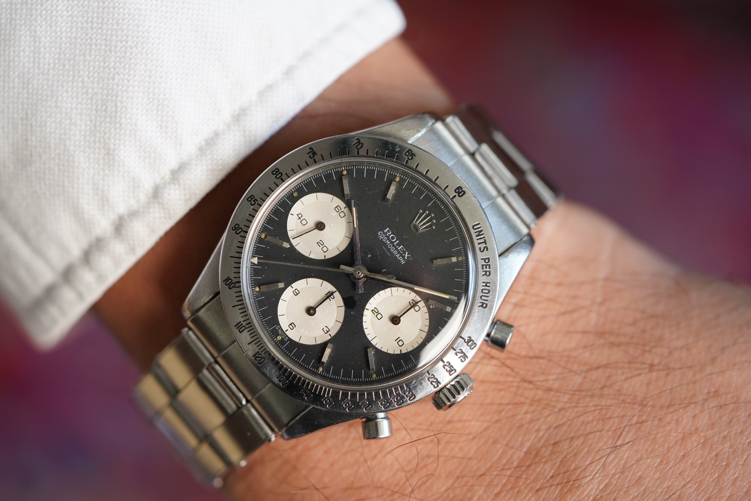 Rolex Daytona Reference 6239 Double Swiss Underline Wind Vintage