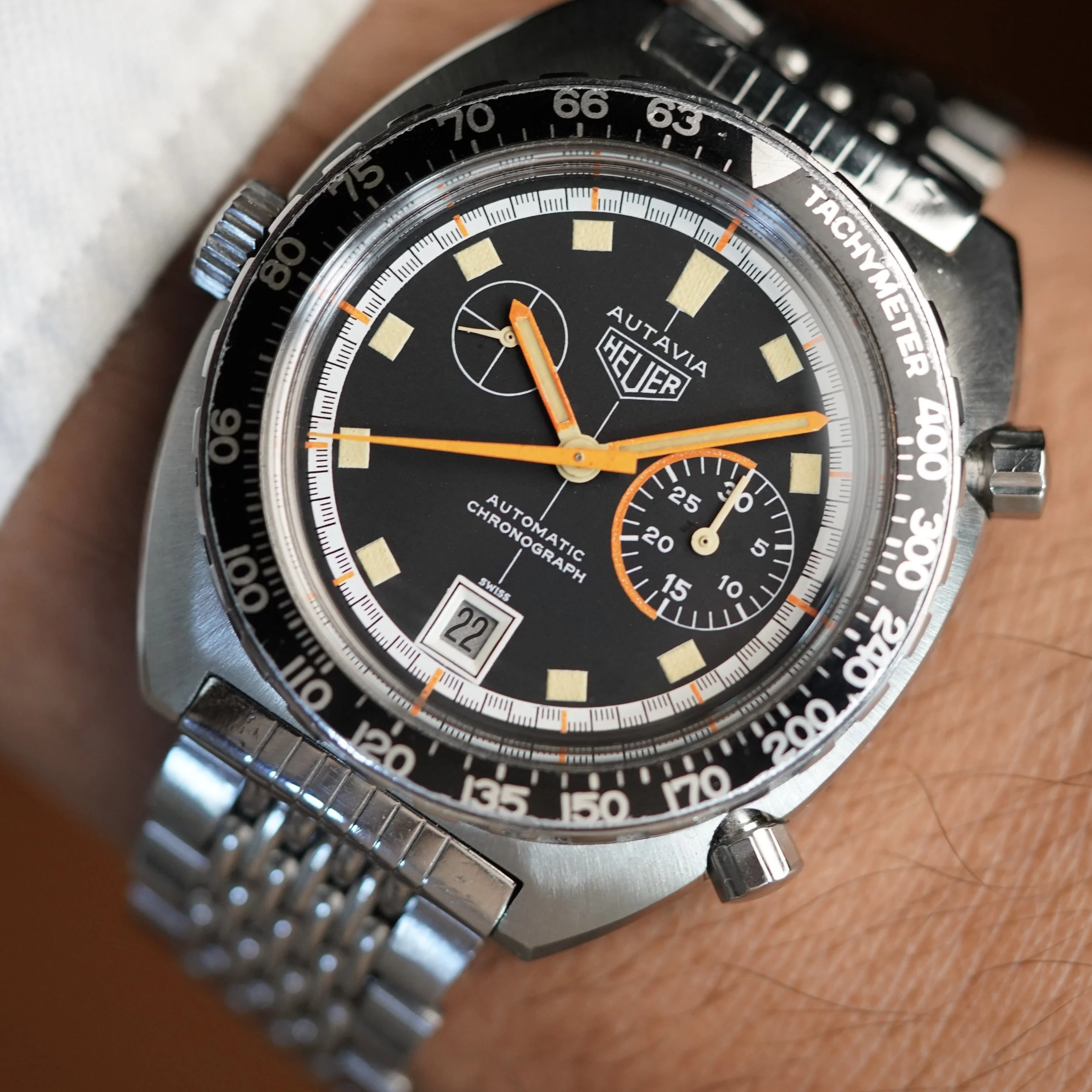 Heuer Autavia Exotic Reference 1563 on GF Bracelet