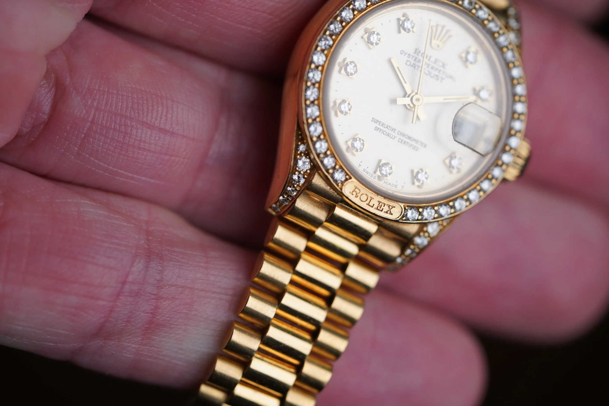 Rolex Ladies Datejust Diamond Set Ref. 69158 in 18k YG Full Set