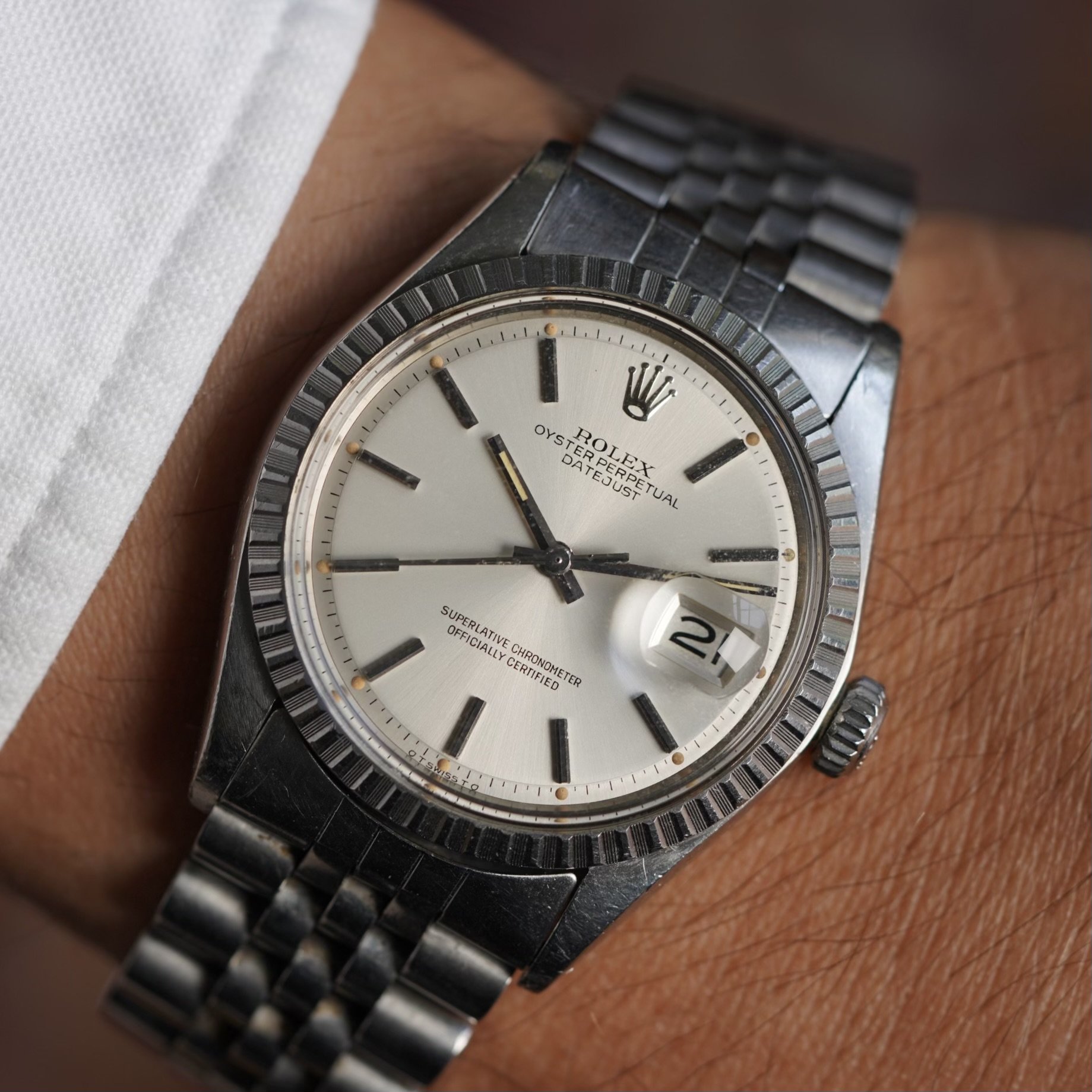 Rolex White Dial Reference Unpolished —