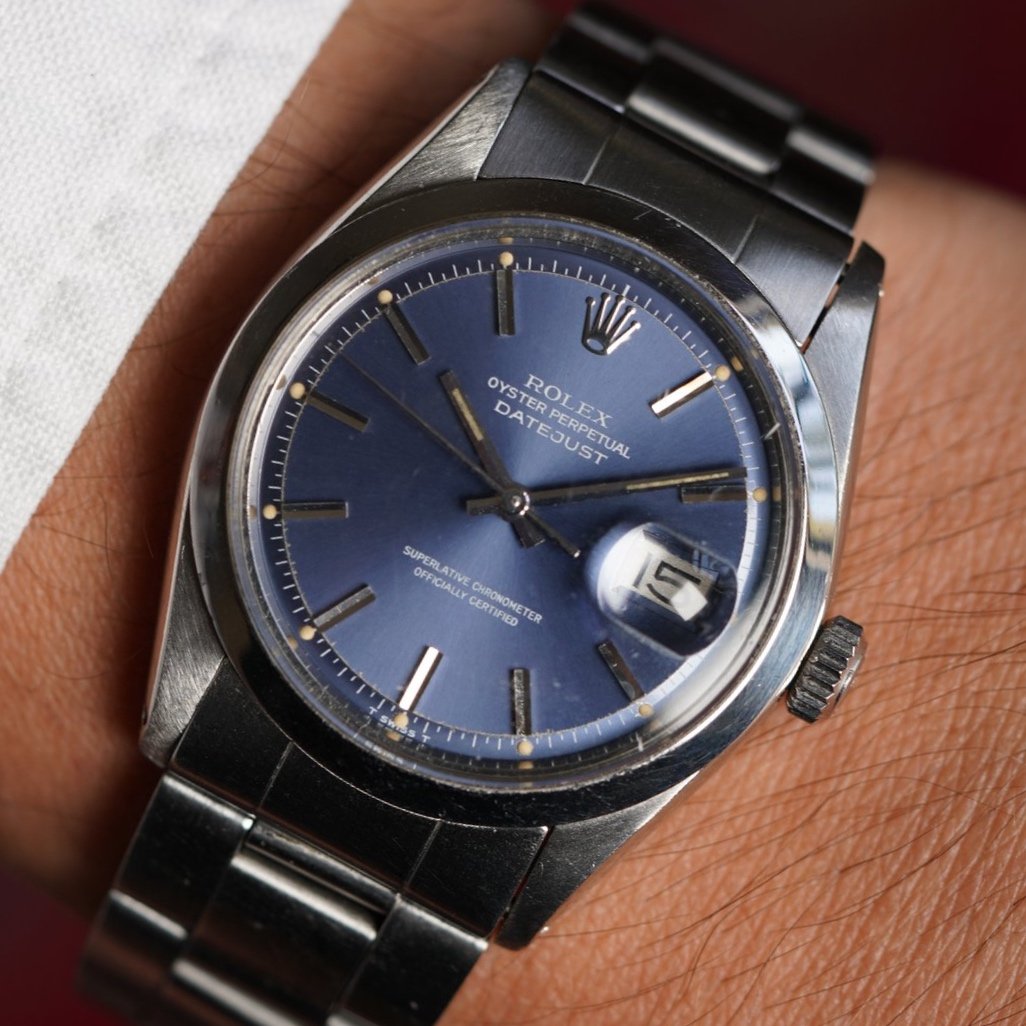 Rolex Blue Dial Datejust Reference 1600