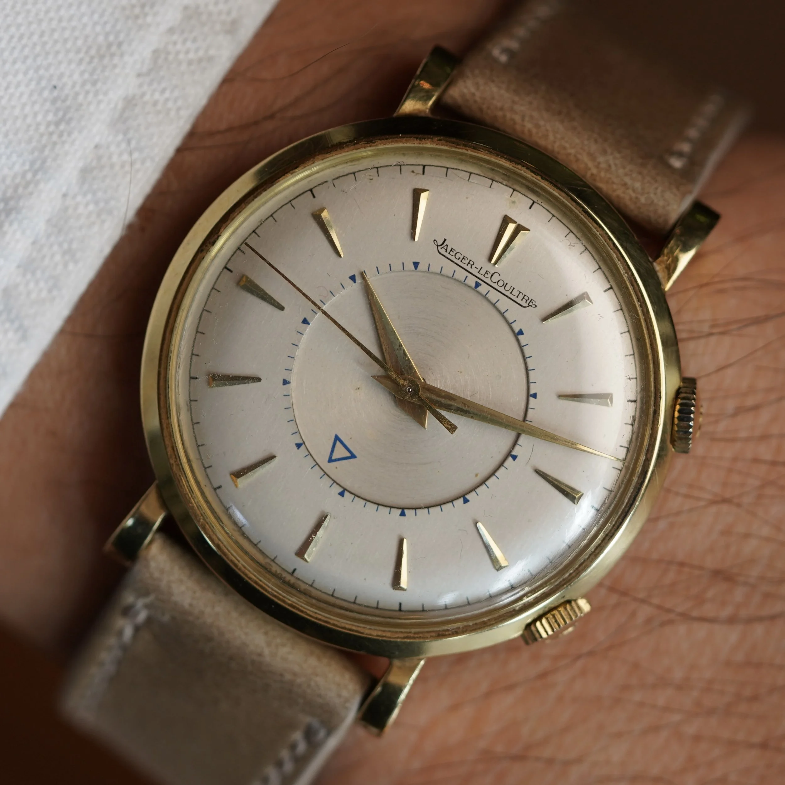Jaeger-LeCoultre Memovox Reference 3151 in 18K YG Unpolished