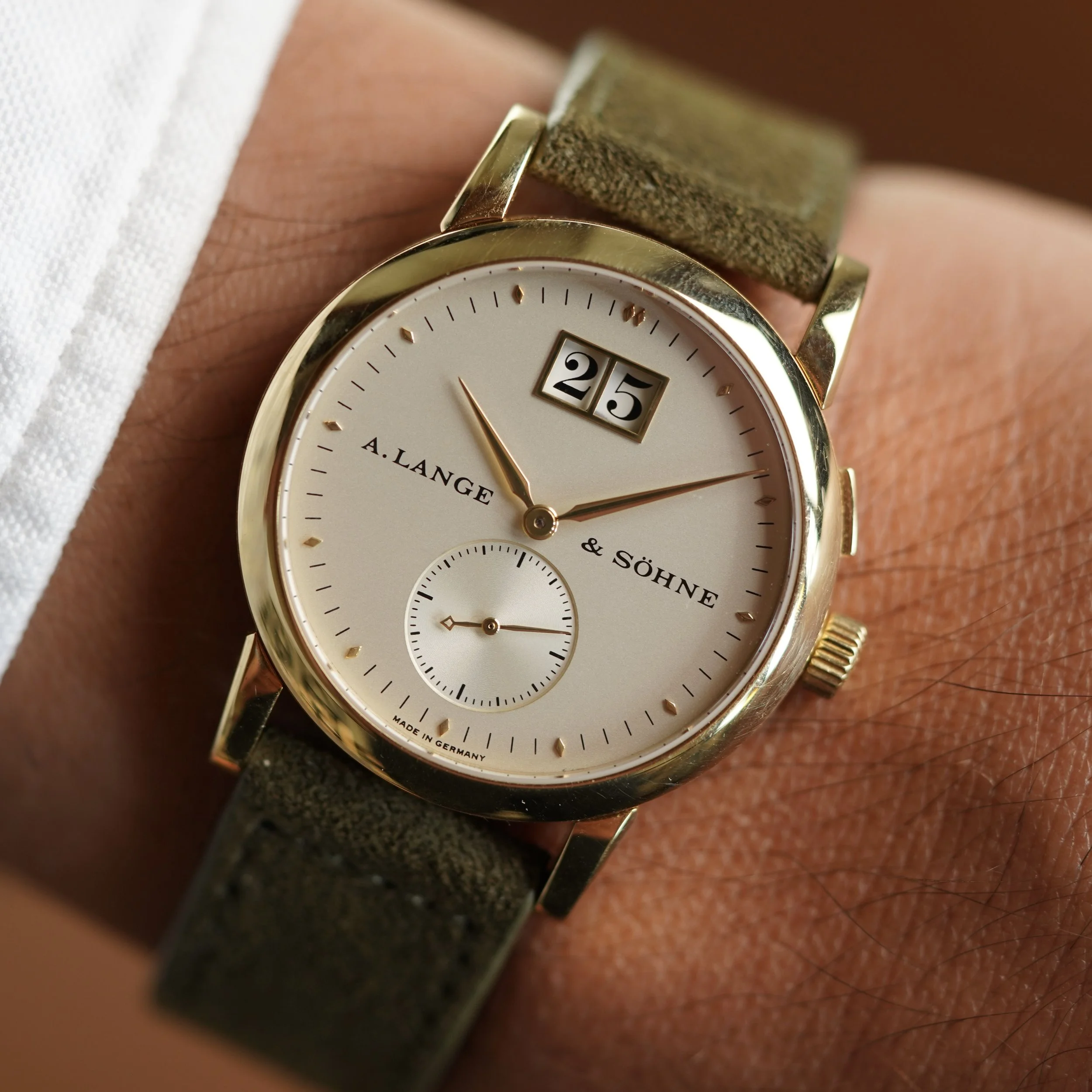 A. Lange &amp; Söhne First Series Saxonia Reference 102.001 in 18K Unpolished