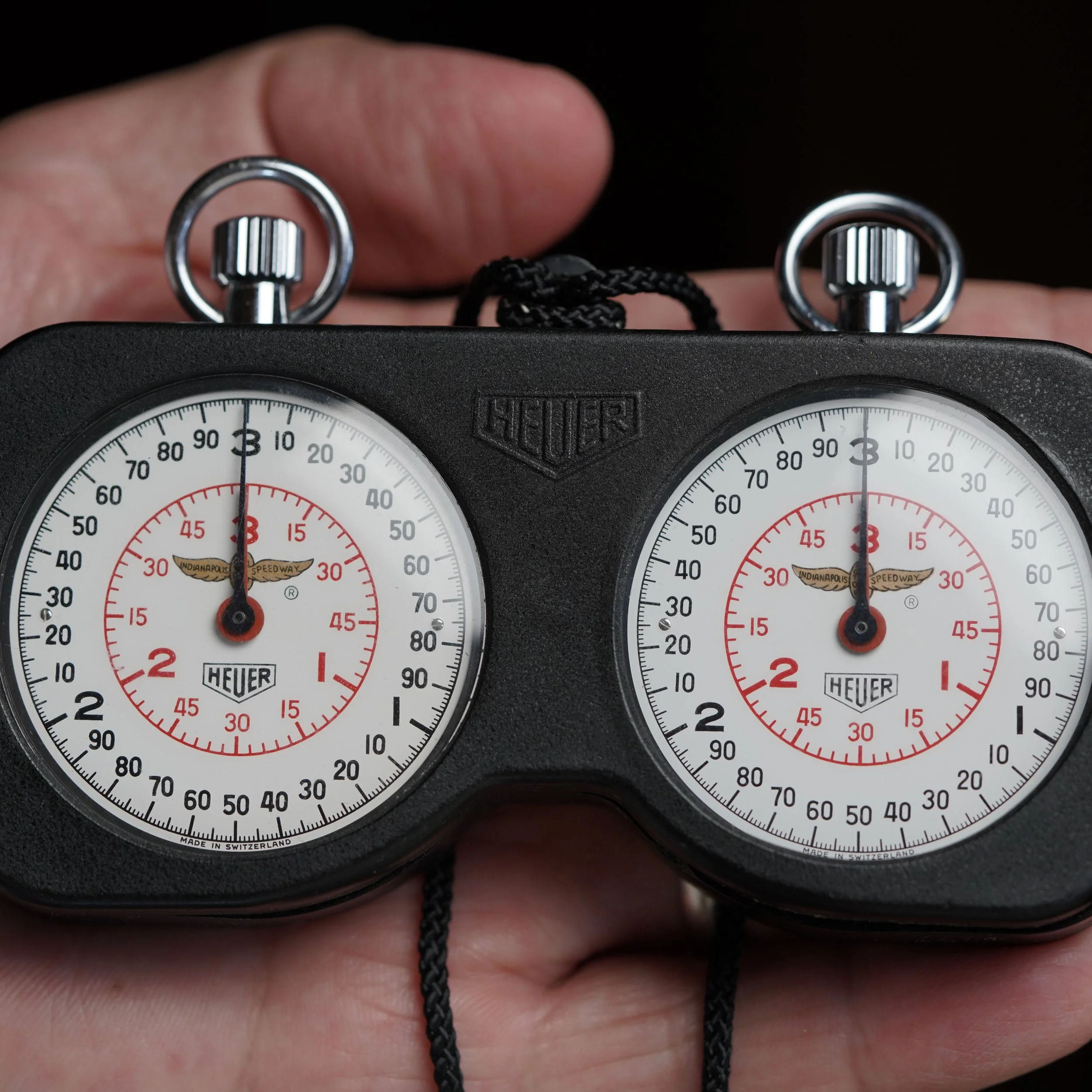 Heuer Dash Timer Double Set “Indianapolis Speedway”