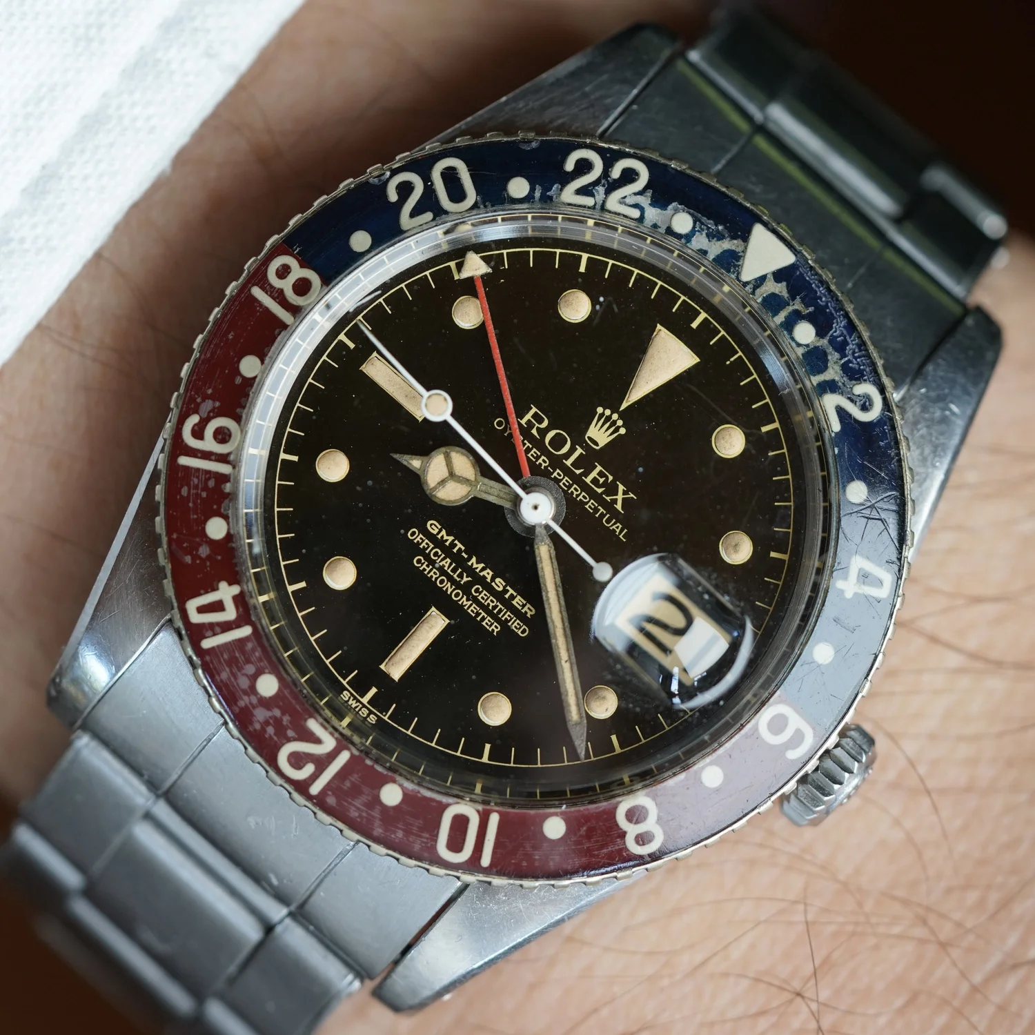 Rolex Bakelite GMT-Master Reference 6542 Unpolished w/ Box — Wind Vintage