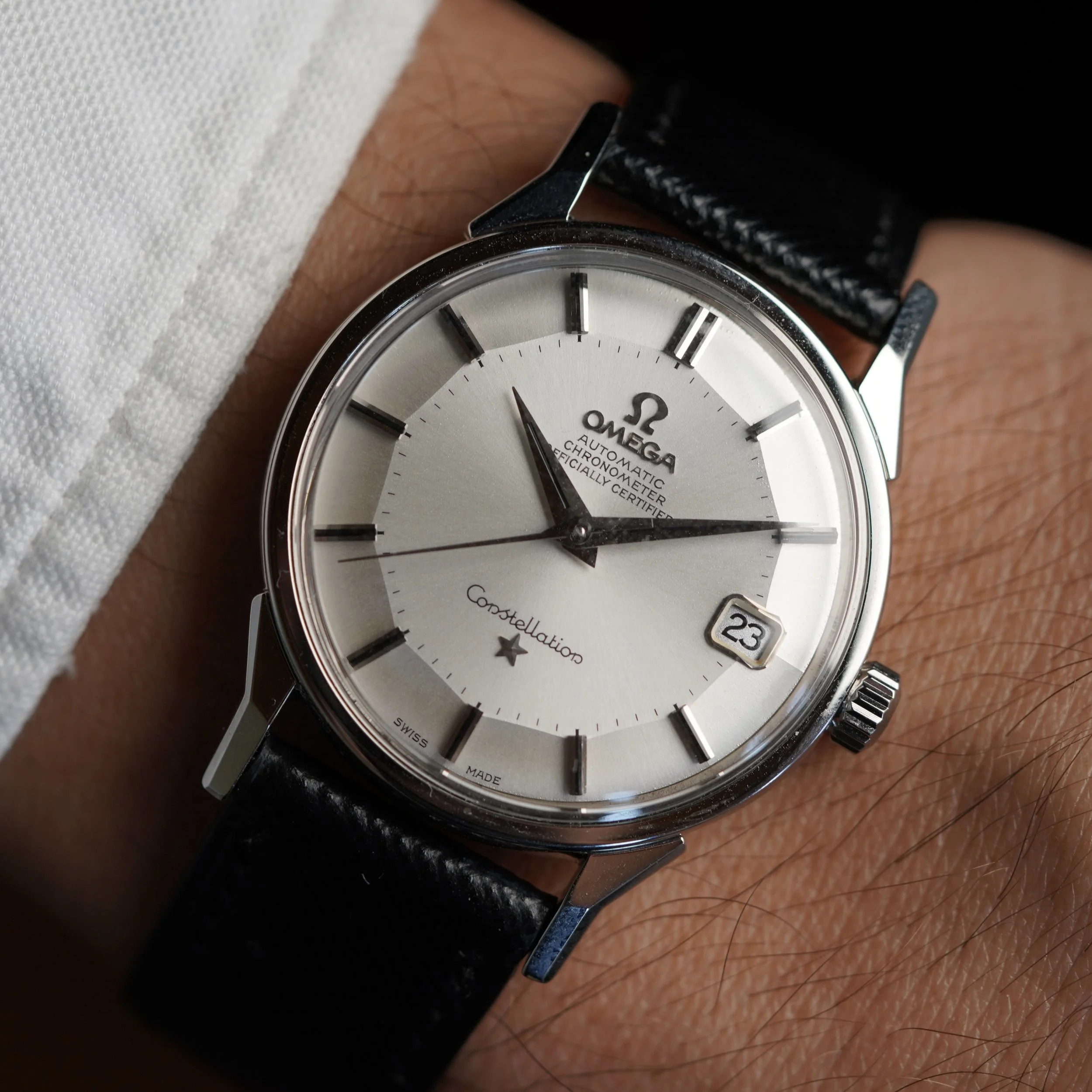 OMEGA Constellation Pie Pan Steel Ref. 168.005