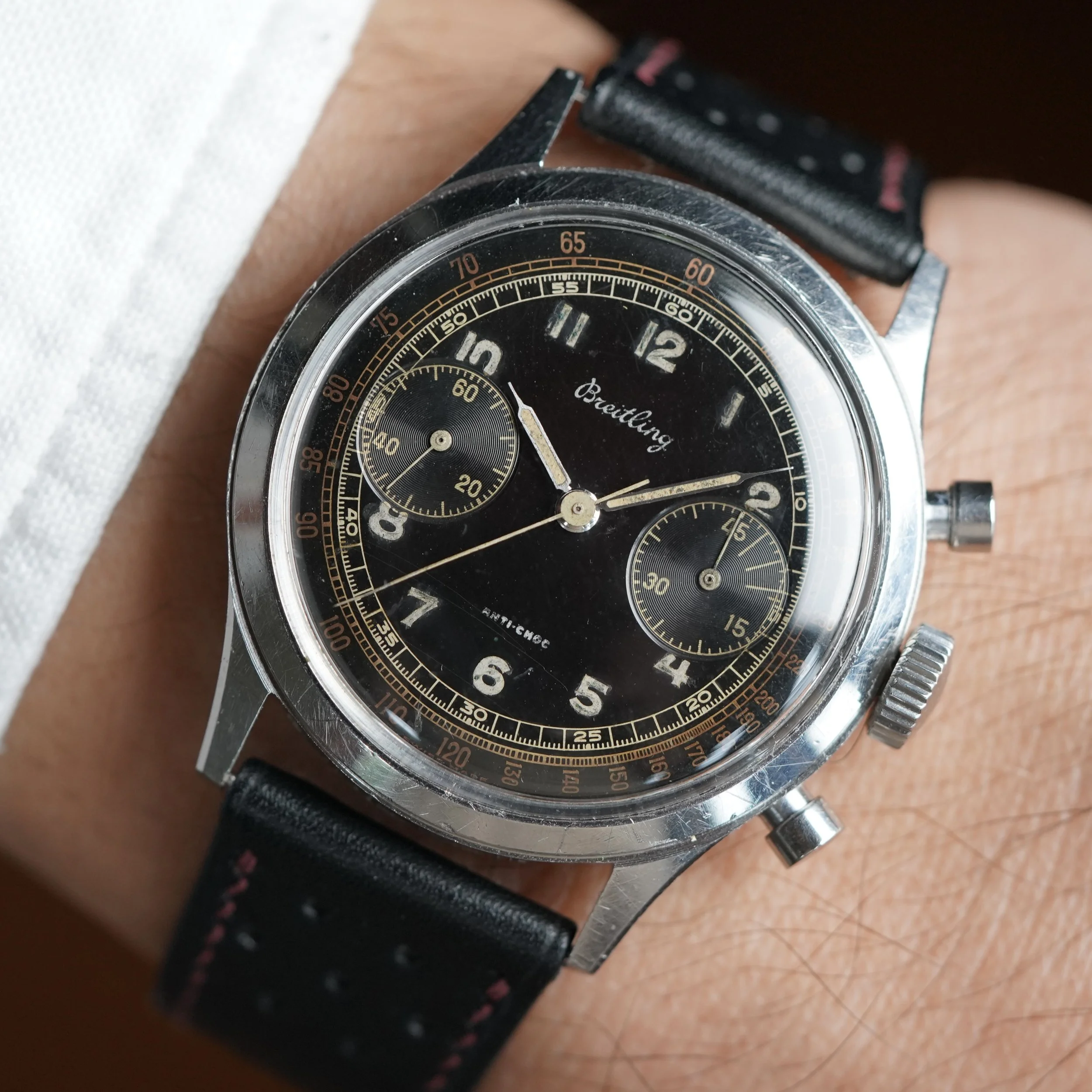 Breitling Gilt Glossy Reference 777 Chronograph Unpolished