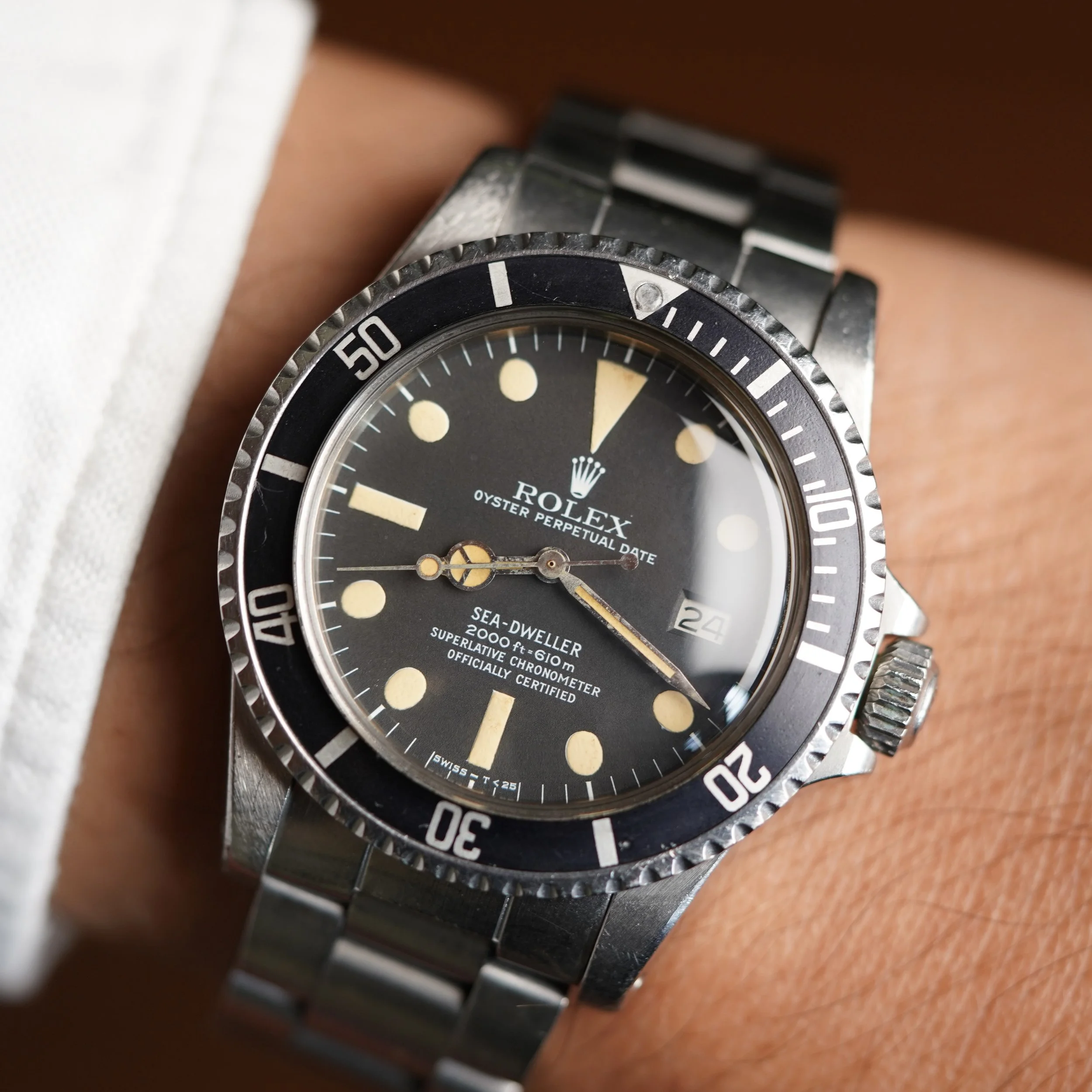 Rolex Great White Mk I Sea-Dweller Reference 1665 Unpolished