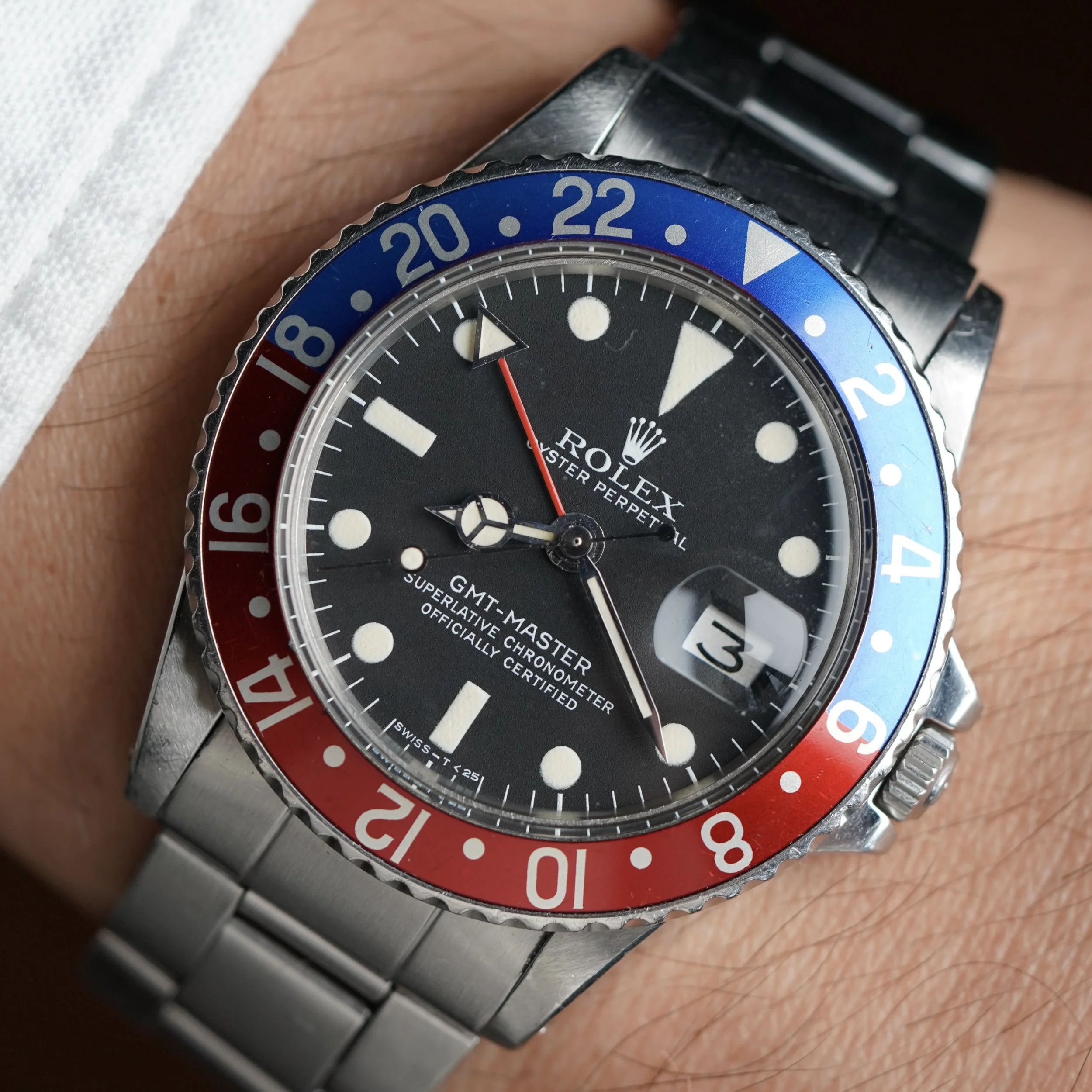 Rolex GMT-Master Reference 1675 Pepsi Full Set w/ Service Booklet