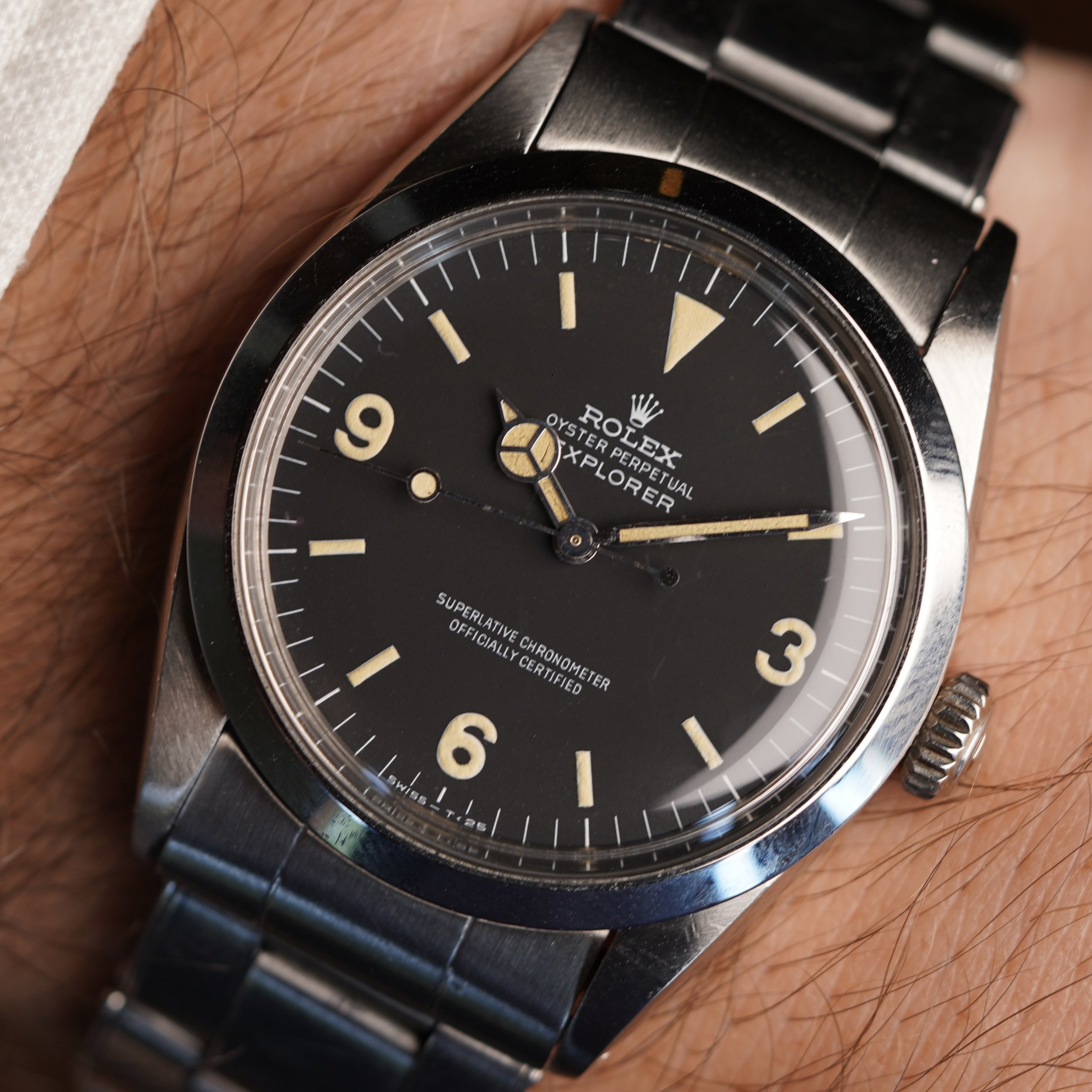 Rolex Explorer Reference 1016 Box & Booklet MK1 Frog Foot — Wind